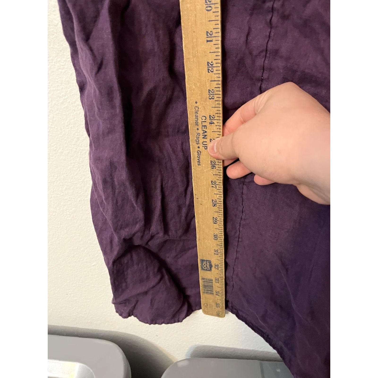 Vintage VINTAGE Chico's Linen Dress Mini Short Sleeve Kaftan Women Size 00 Purple Casual Size 24" / US 00 / IT 34 - 6 Thumbnail