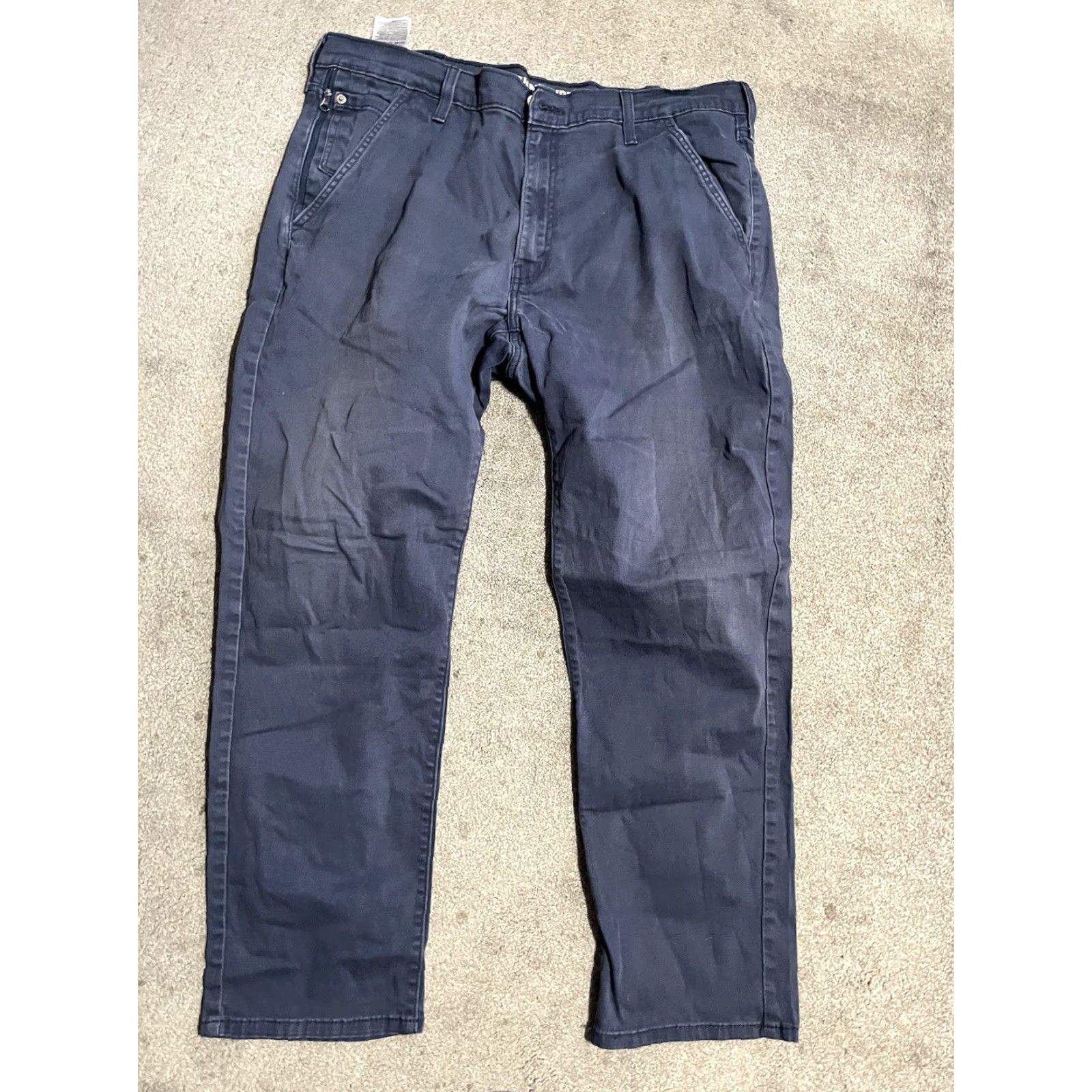 Vintage VINTAGE Levi Strauss Signature Jeans Mens 38x32 Medium Blue S61 Straight Denim<|vq_4520|> Size US 38 / EU 54 - 3 Thumbnail