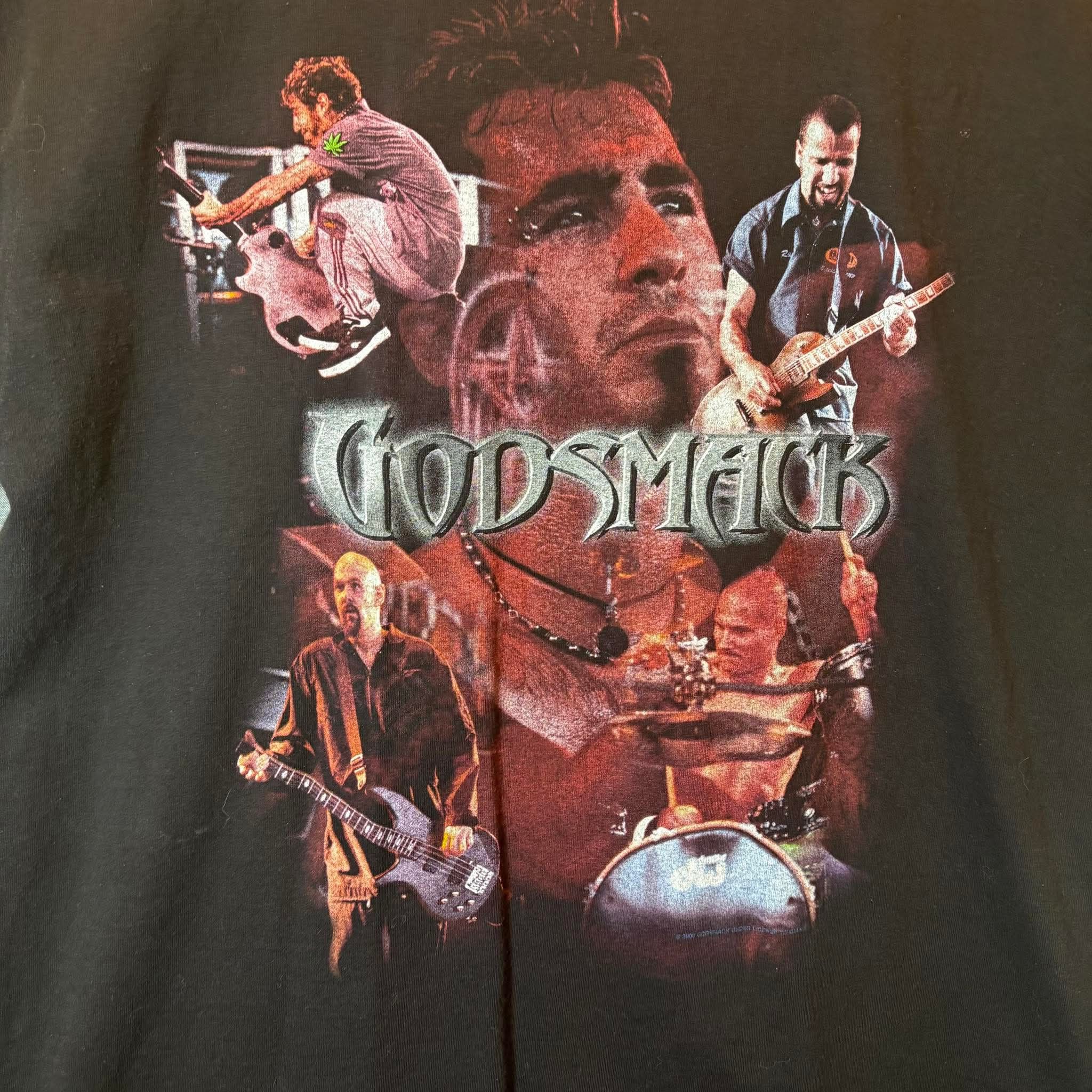 Band Tees Vintage Godsmack Band Tee Black Graphic Rock Shirt Size US XL / EU 56 / 4 - 2 Thumbnail