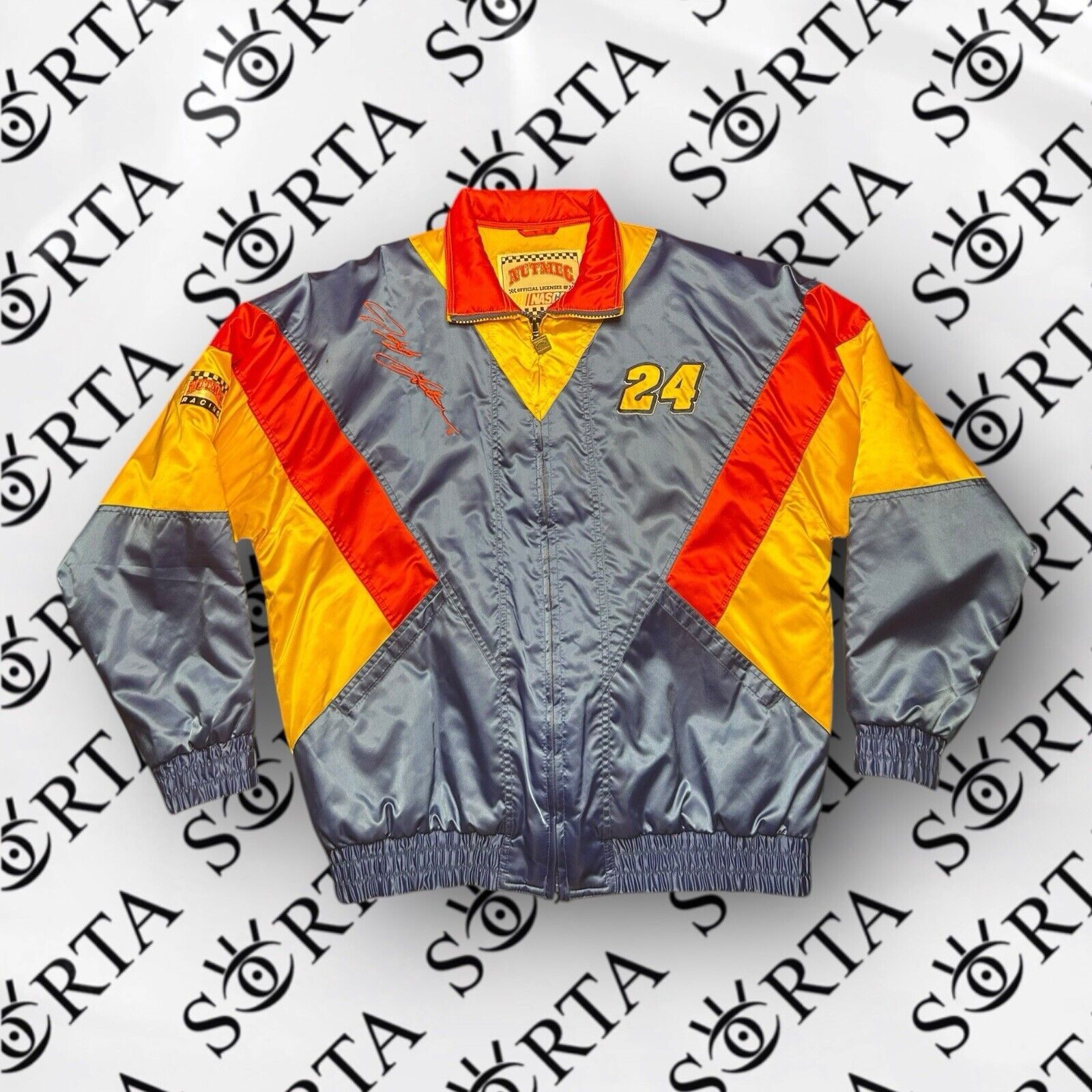 Nutmeg 90s/Y2K NASCAR Jeff Gordon #24 Nutmeg Racing Puffer Jacket Size US L / EU 52-54 / 3 - 1 Thumbnail