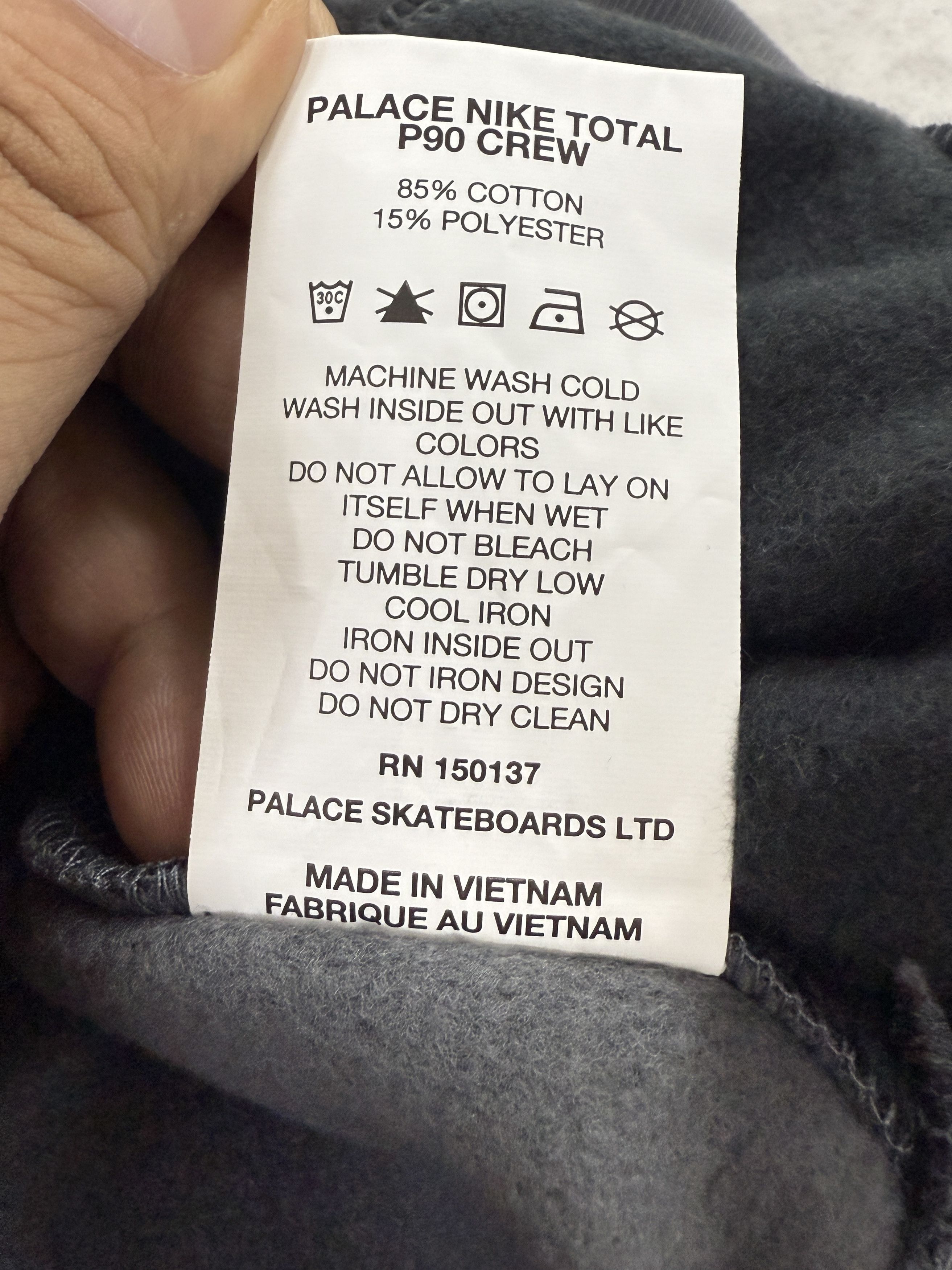 Palace Palace x Nike Total P90 Crew Grey Size Large NEW Size US L / EU 52-54 / 3 - 5 Thumbnail
