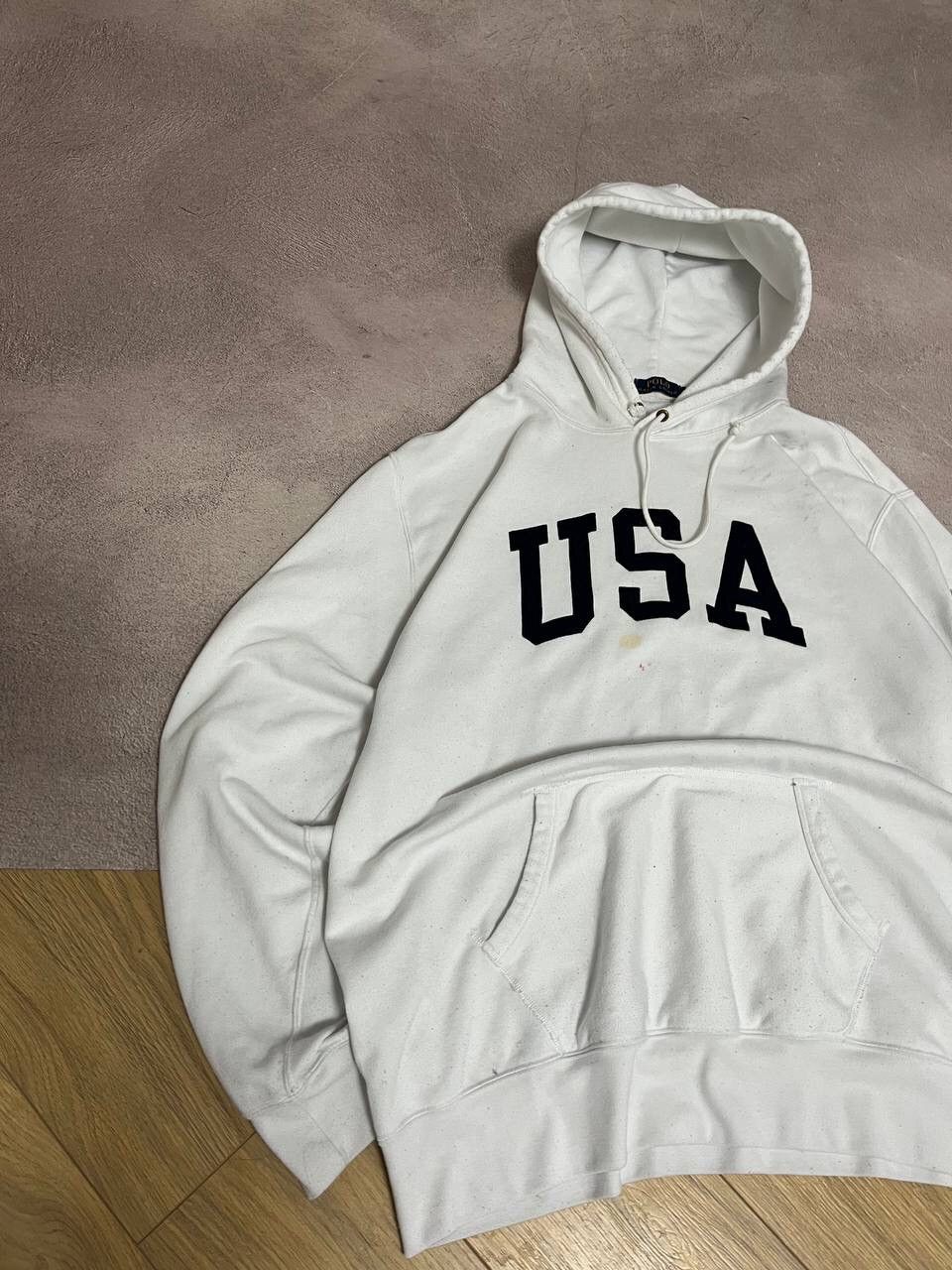 Polo Ralph Lauren Polo Ralph Lauren USA vintage distressed hoodie Size US XXL / EU 58 / 5 - 3 Thumbnail