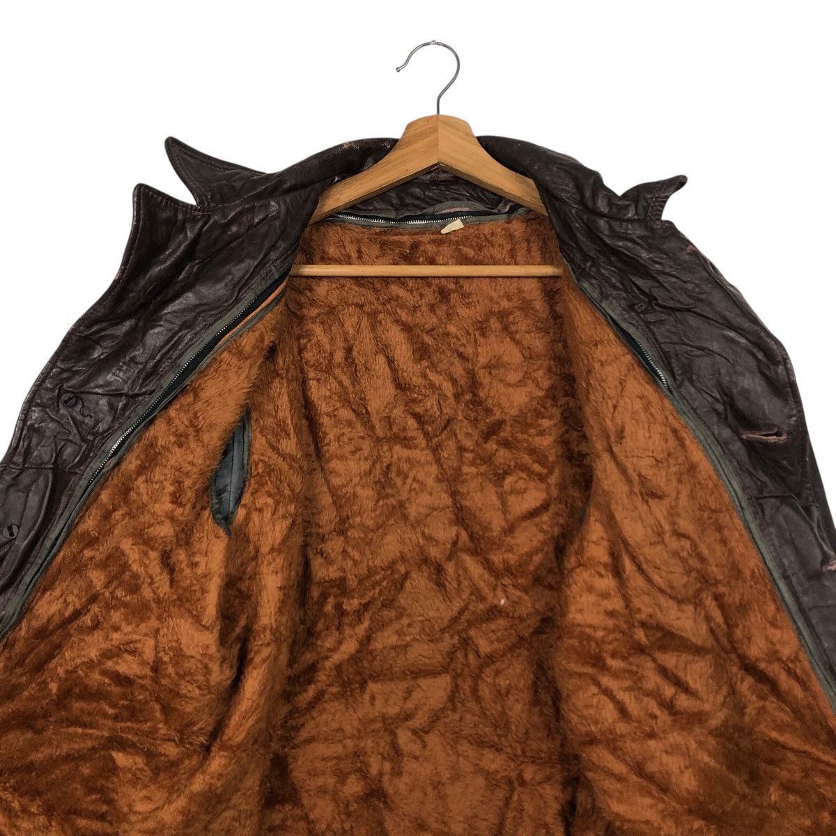 Japanese Brand 📌Vintage Bomber Leather Jacket Blanket Issey Miyake Size US M / EU 48-50 / 2 - 15 Thumbnail