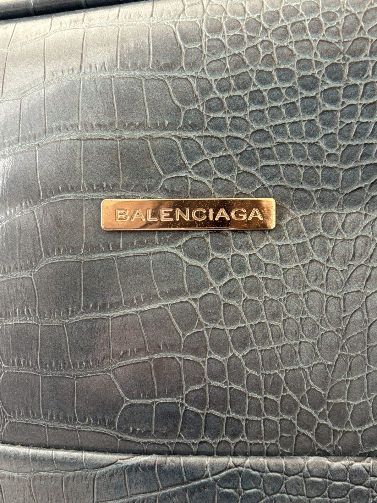 Balenciaga 1/5 Balenciaga Luggage Crocodile Effect Size ONE SIZE - 2 Thumbnail