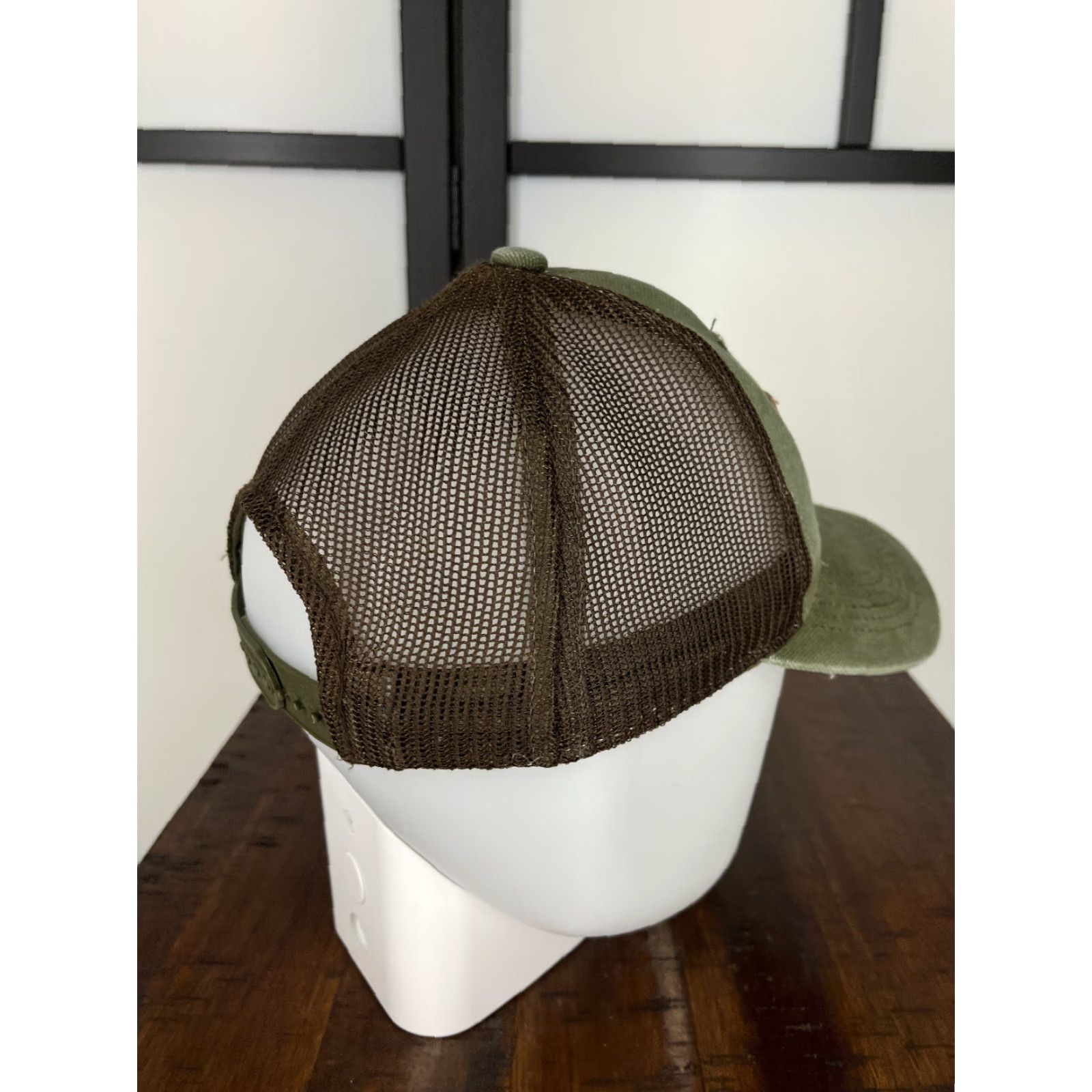George George Trucker Hat Adult One Size Green Embroidered Poly Blend Hat Cap Adjustable Breathable Lightweight Men Logo Ski - Vintage not Size ONE SIZE - 7 Thumbnail