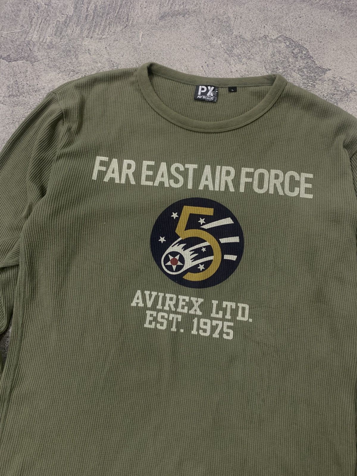 Avirex 🐍 SOLD 🐍Avirex Far East Air Force Waffle Long Sleeve Size US L / EU 52-54 / 3 - 2 Thumbnail