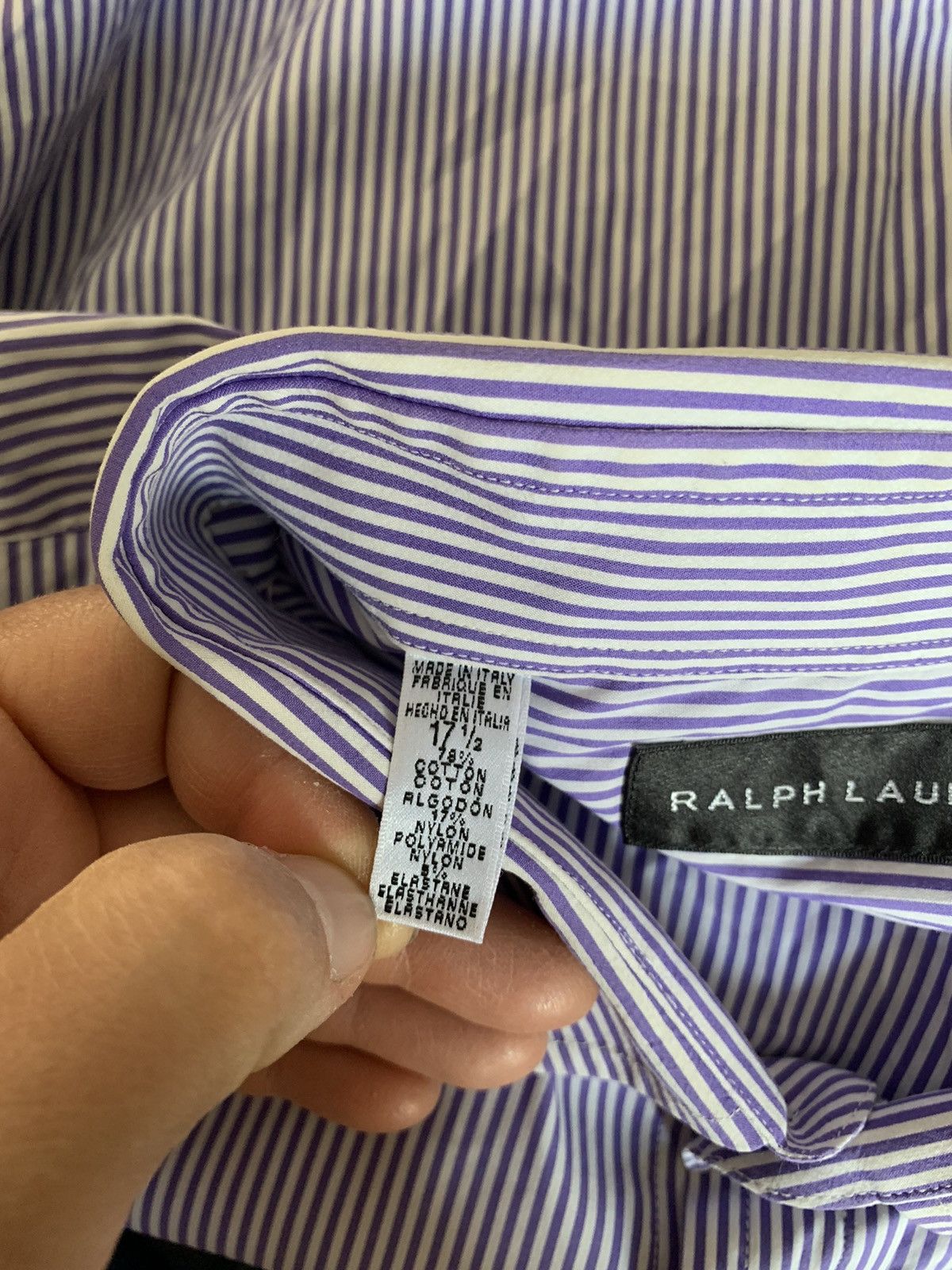 Ralph Lauren Black Label Ralph Lauren Black label striped shirt Size US XL / EU 56 / 4 - 7 Thumbnail