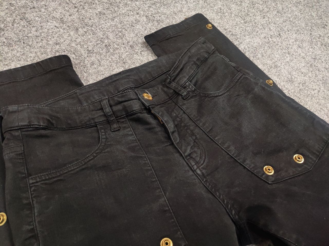 Zadig & Voltaire Zadig & Voltaire designer Black Denim Jeans straight fit Size 29" - 13 Thumbnail
