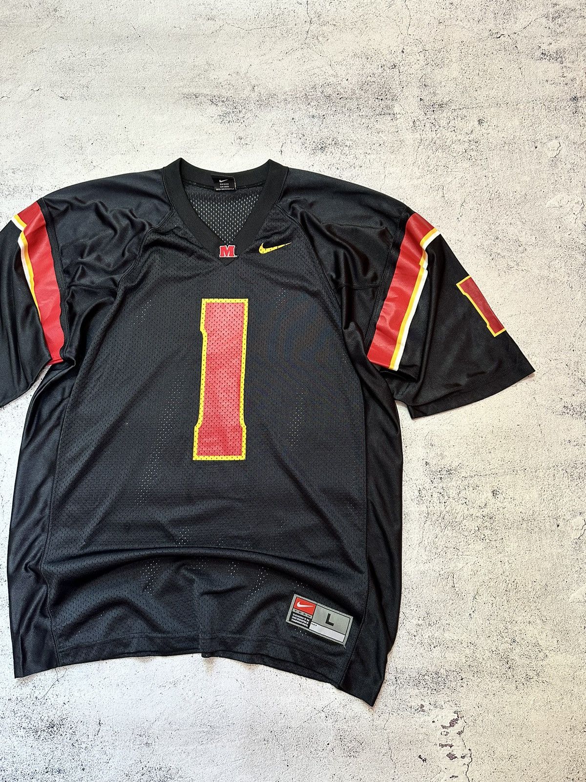Nike Vintage Nike Maryland Terrapins Black NCAA Football Jersey Size US L / EU 52-54 / 3 - 2 Thumbnail