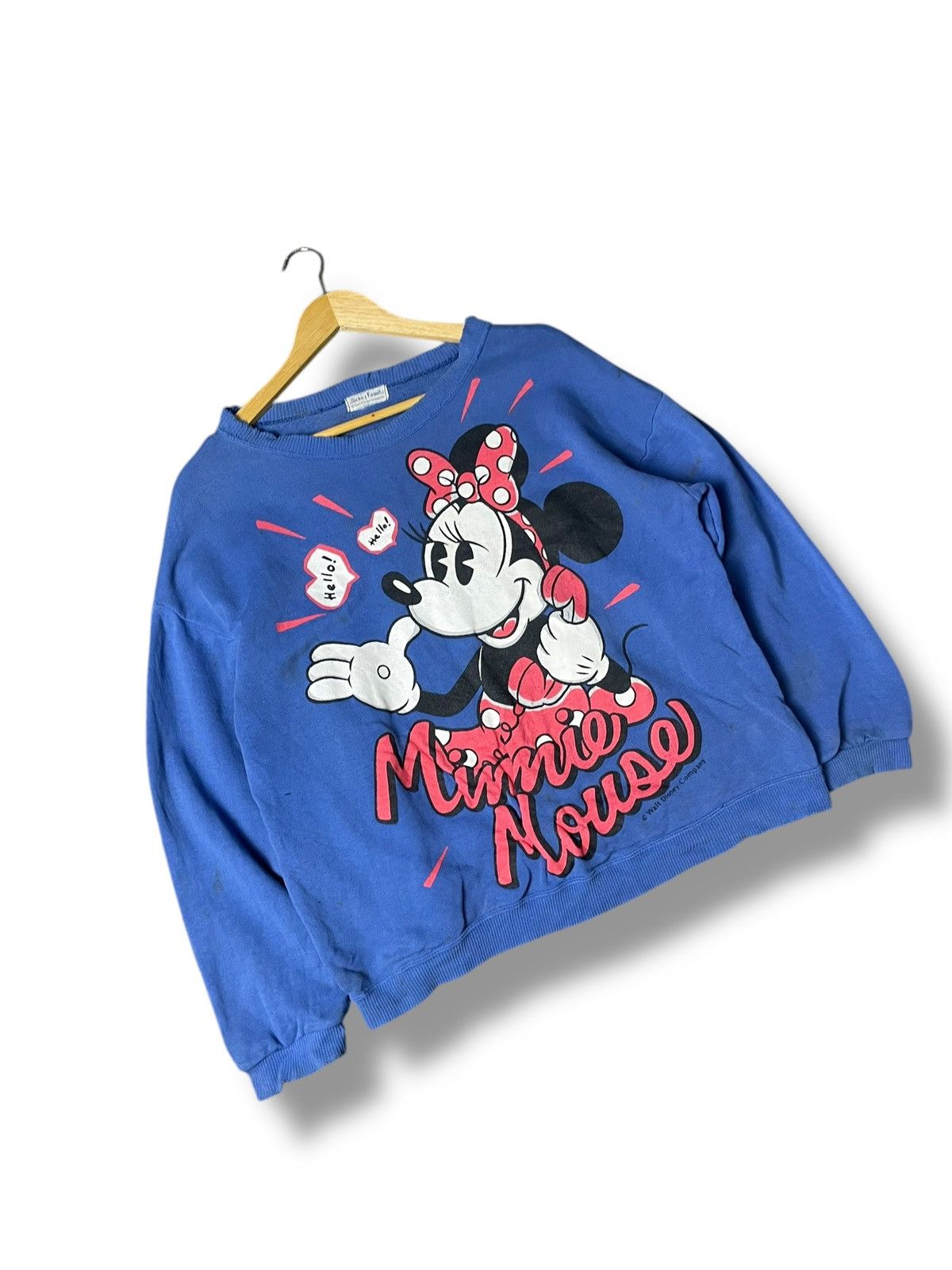 Disney × Japanese Brand × Vintage WALT DISNEY Minnie Mouse Pullover Sweatshirt (80) Size S / US 4 / IT 40 - 4 Thumbnail