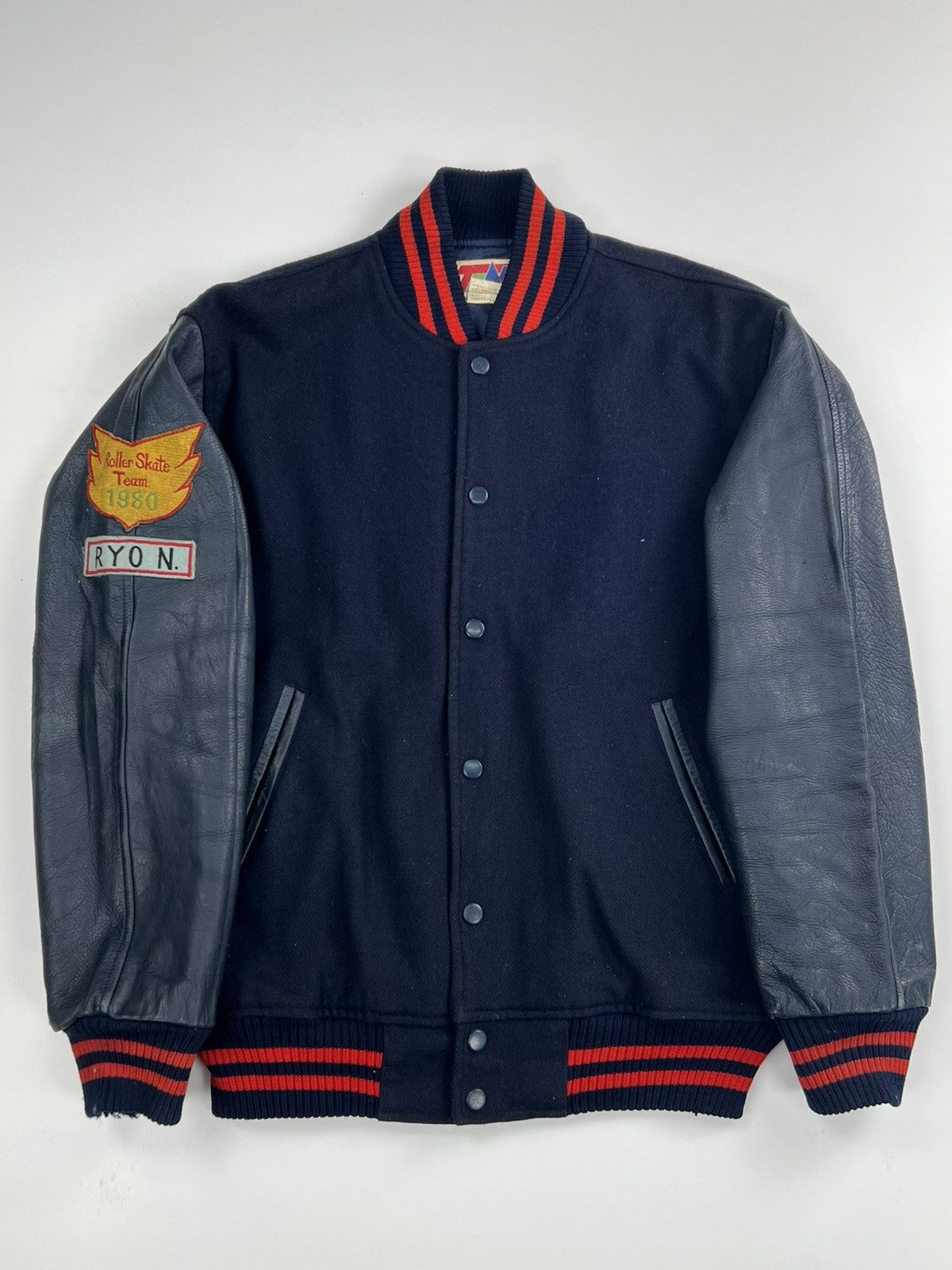 Japanese Brand VINTAGE TEN SPORTS WEAR TOKYO JAPAN VARSITY JACKET Size US L / EU 52-54 / 3 - 2 Thumbnail