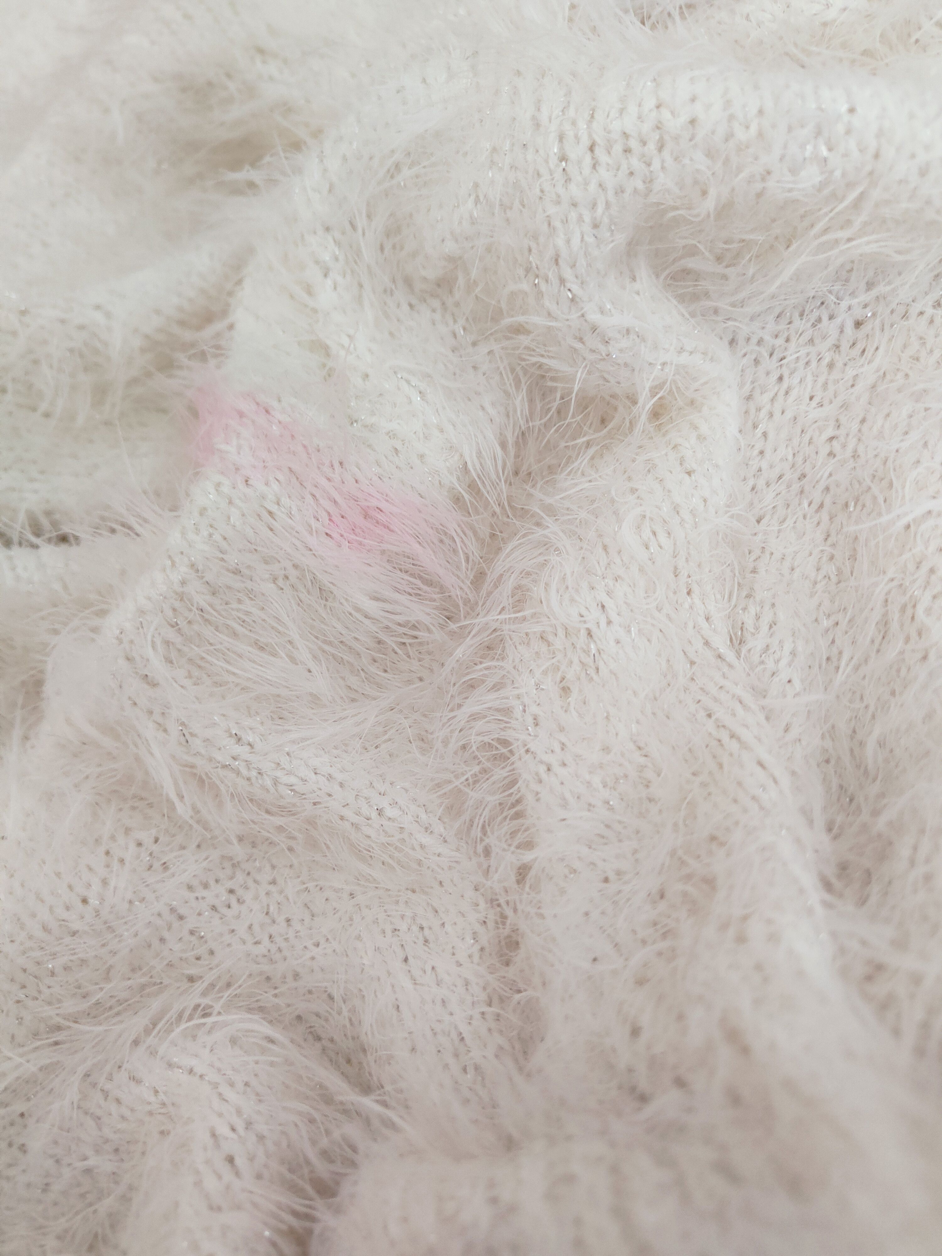 Japanese Brand × Vintage Shoo La Rue White Fur Mohair Knitwear Size L / US 10 / IT 46 - 10 Thumbnail
