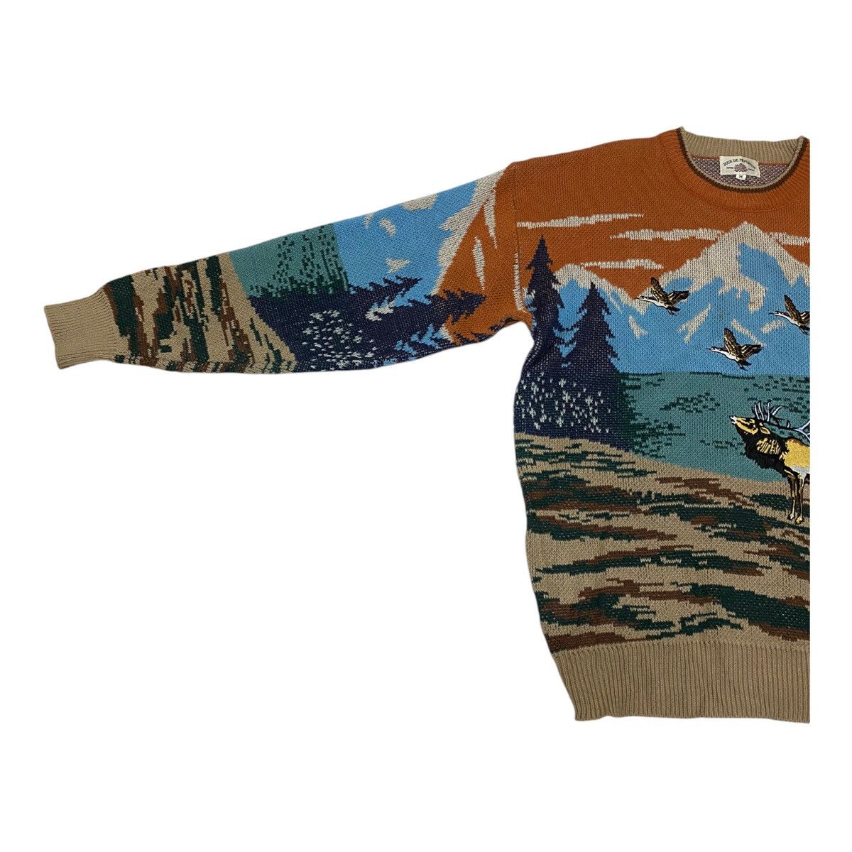 Vintage 🔥 Jour De Monsieur Nature Screen Crewneck Knit Sweater (C3) Size US M / EU 48-50 / 2 - 4 Thumbnail