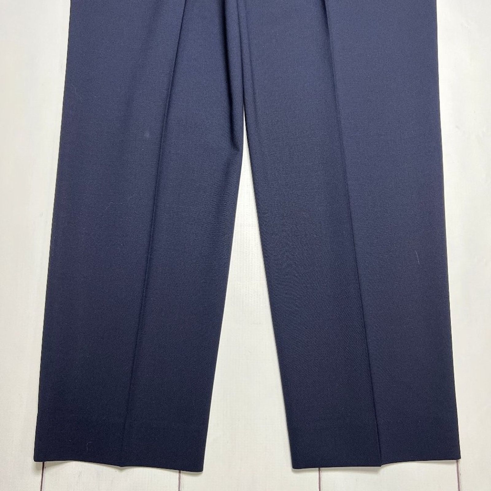 St. John St. John Emma Wool Navy Straight Trousers Size 12 Size 34" / US 12 / IT 48 - 9 Thumbnail