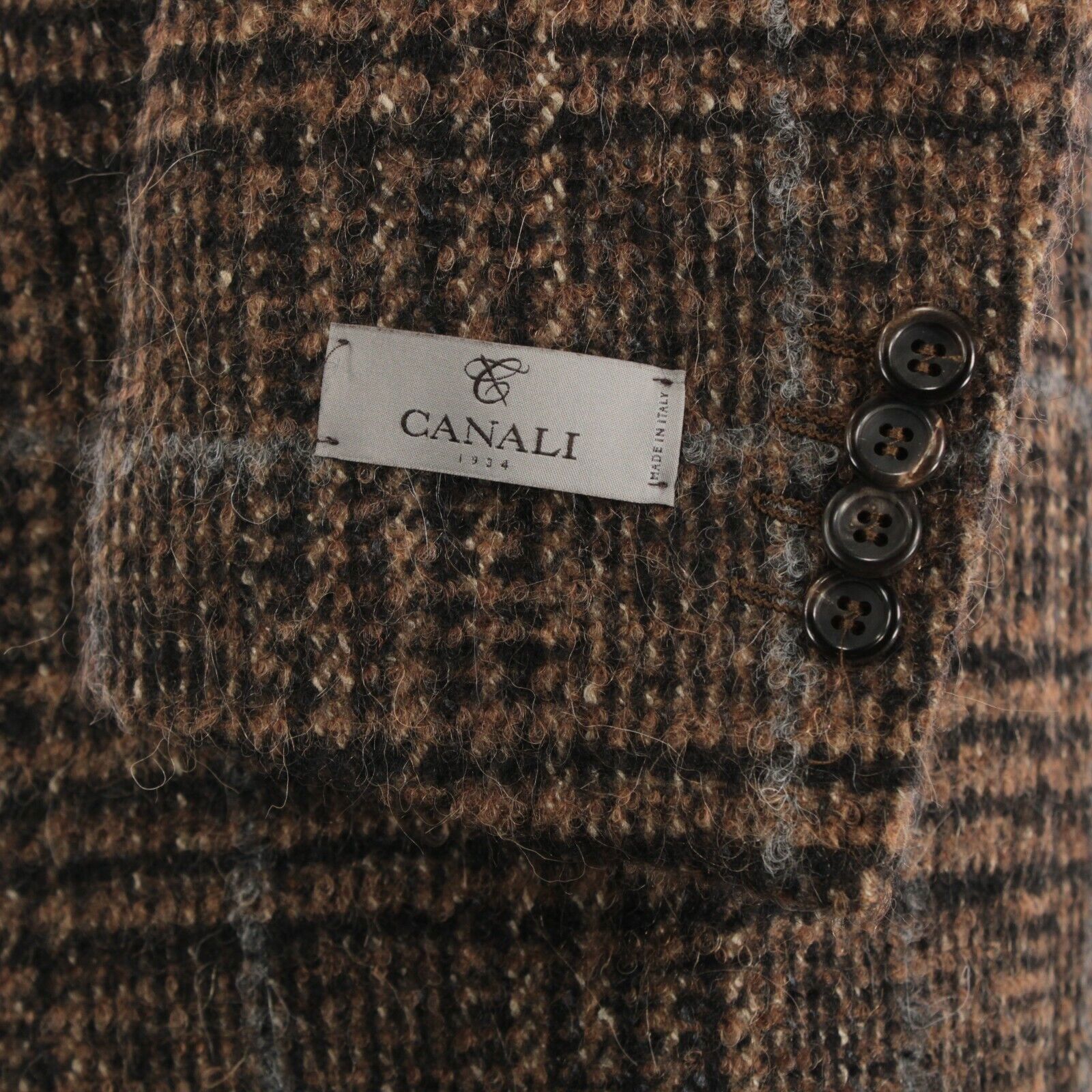 Canali Canali Coat Size S US In Brown Wool Blend Size US S / EU 44-46 / 1 - 4 Thumbnail