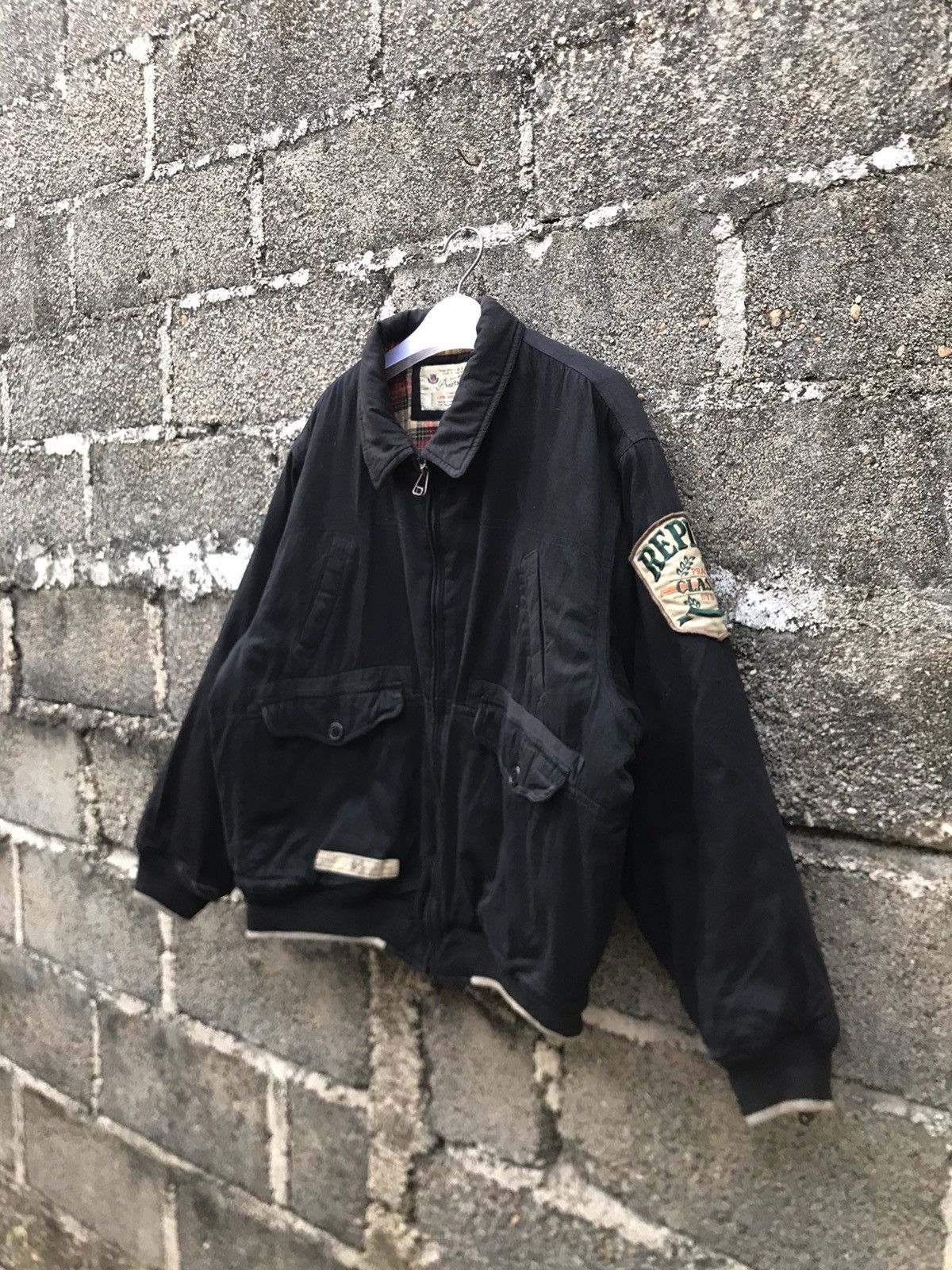 Japanese Brand ⚡️Vintage Practstudio Distressted Bomber Jacket Size US M / EU 48-50 / 2 - 3 Thumbnail