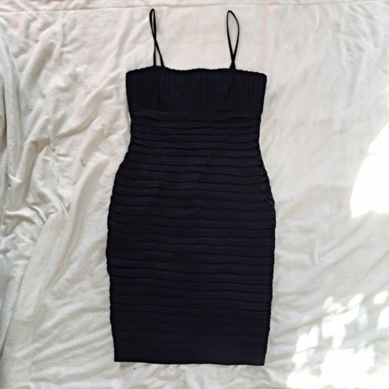 Calvin Klein Calvin Klein Sexy Black Bodycon Dress | Sz 4 Size S / US 4 / IT 40 - 2 Thumbnail