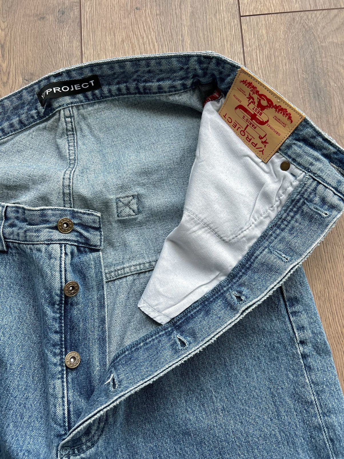 Y/Project Y/Project Blue Asymmetric Waist Evergreen Jeans XL Size US 34 / EU 50 - 6 Thumbnail