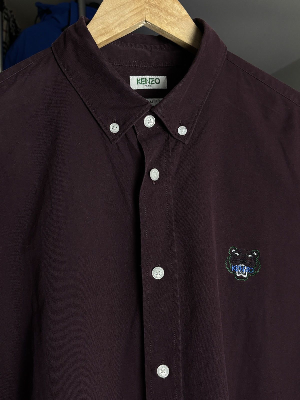 Kenzo Kenzo Tiger Logo Button Up Shirt Size US L / EU 52-54 / 3 - 5 Thumbnail