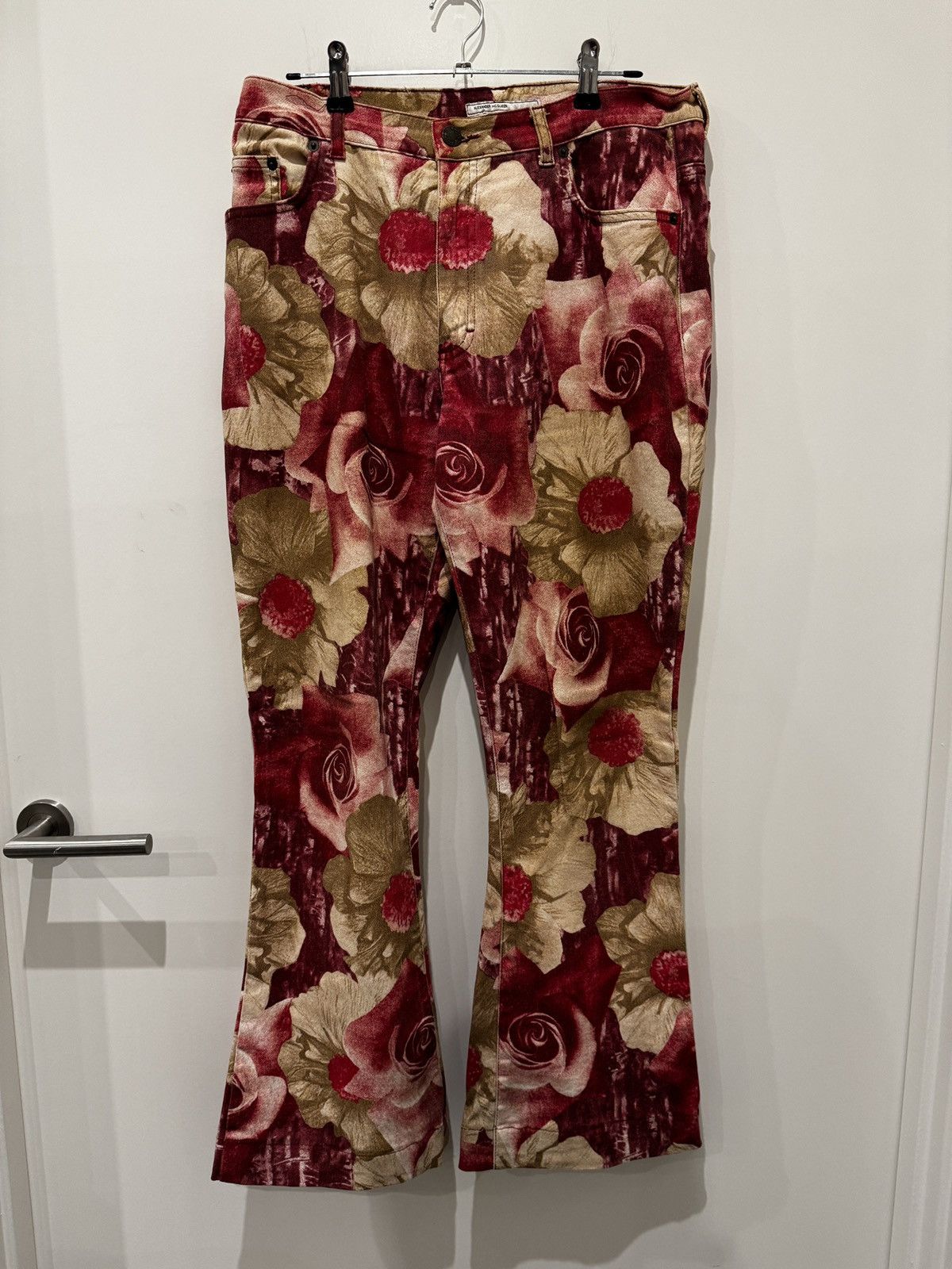 Image of Alexander Mcqueen Flair Pants in Red, Men's (Size 30)