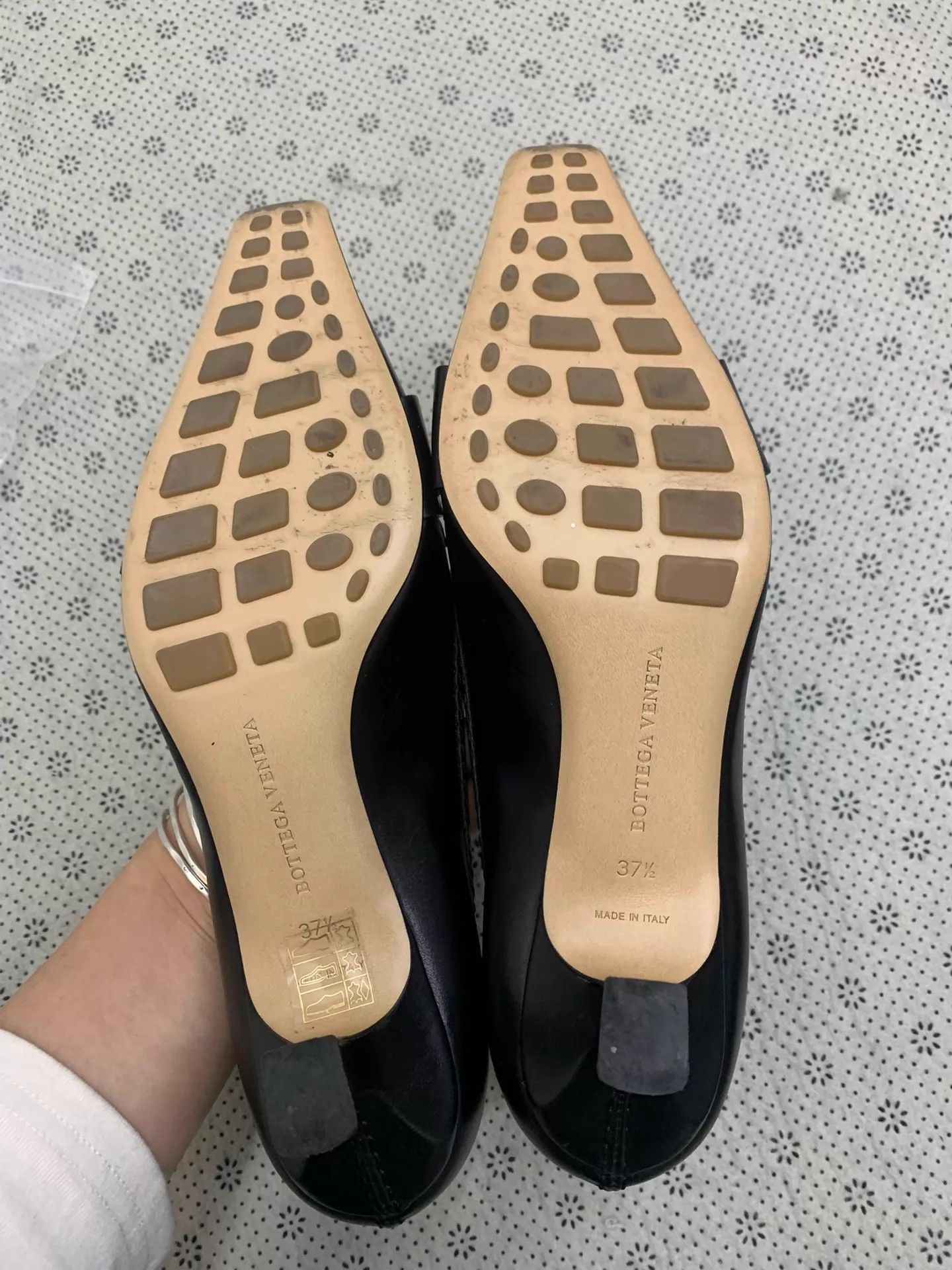 Bottega Veneta BV Madame black/gold vintage block heel new Size US 7 / IT 37 - 5 Thumbnail