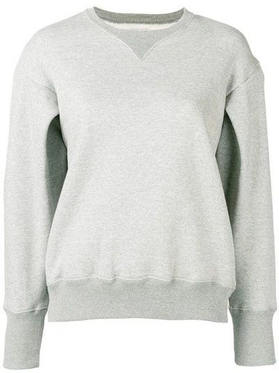 image of Facetasm O1Mle0524 Round Neck Sweatshirt In Grey, Women's (Size XL)