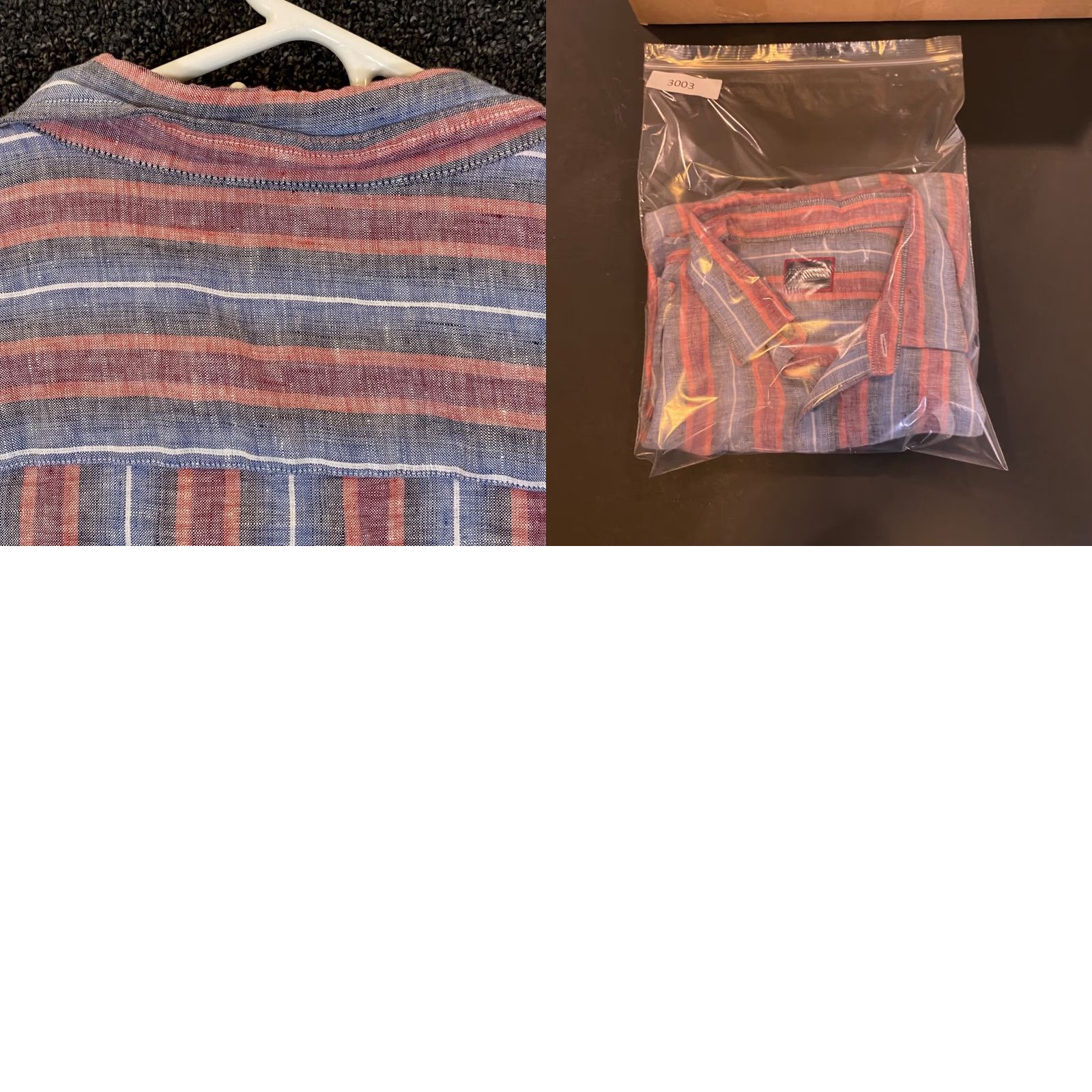 UNTUCKit UNTUCKit Shirt Mens 3XL Red Blue Gray Striped 100% Linen Button Up Dress Top S/S Shirt Mens 3XL Red Blue Gray Striped Linen Button Up Dress Top S/S Size US XXL / EU 58 / 5 - 8 Thumbnail