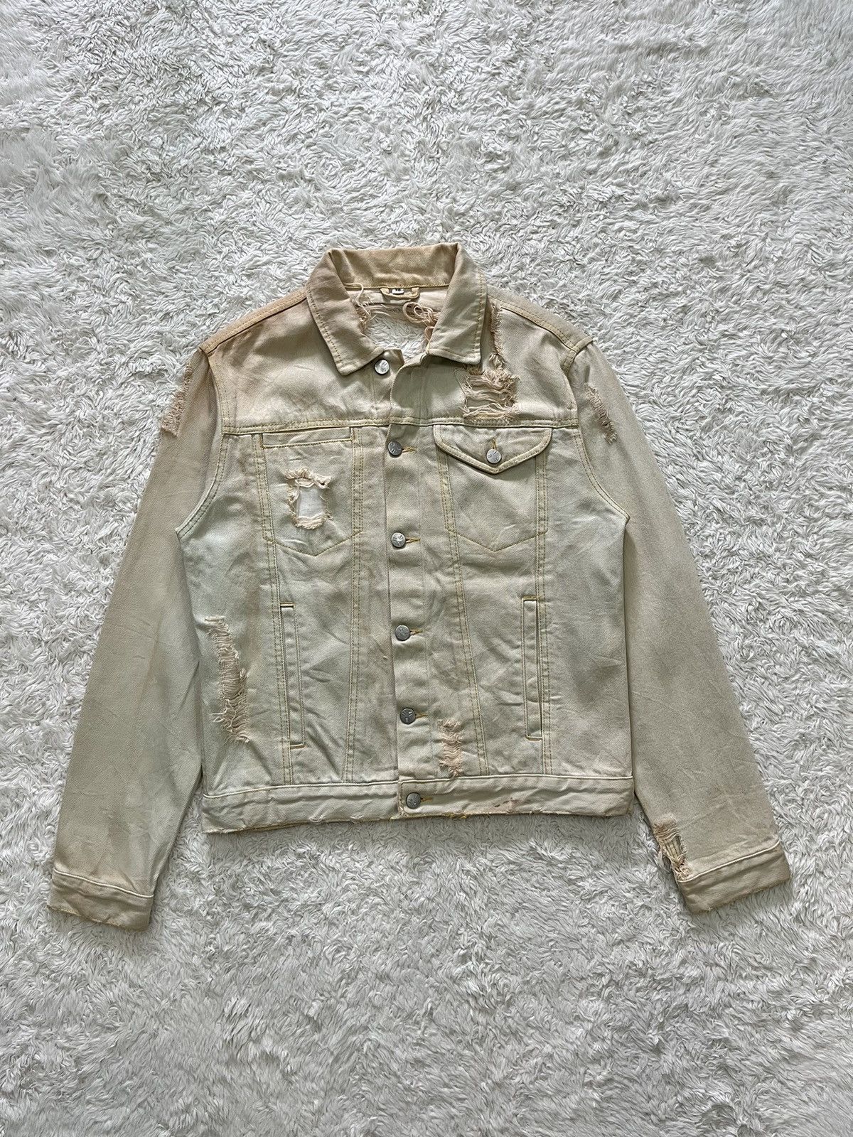 Designer × Misbhv misbhv 16ss "drained" distressed design denim jacket Size US XS / EU 42 / 0 - 7 Thumbnail
