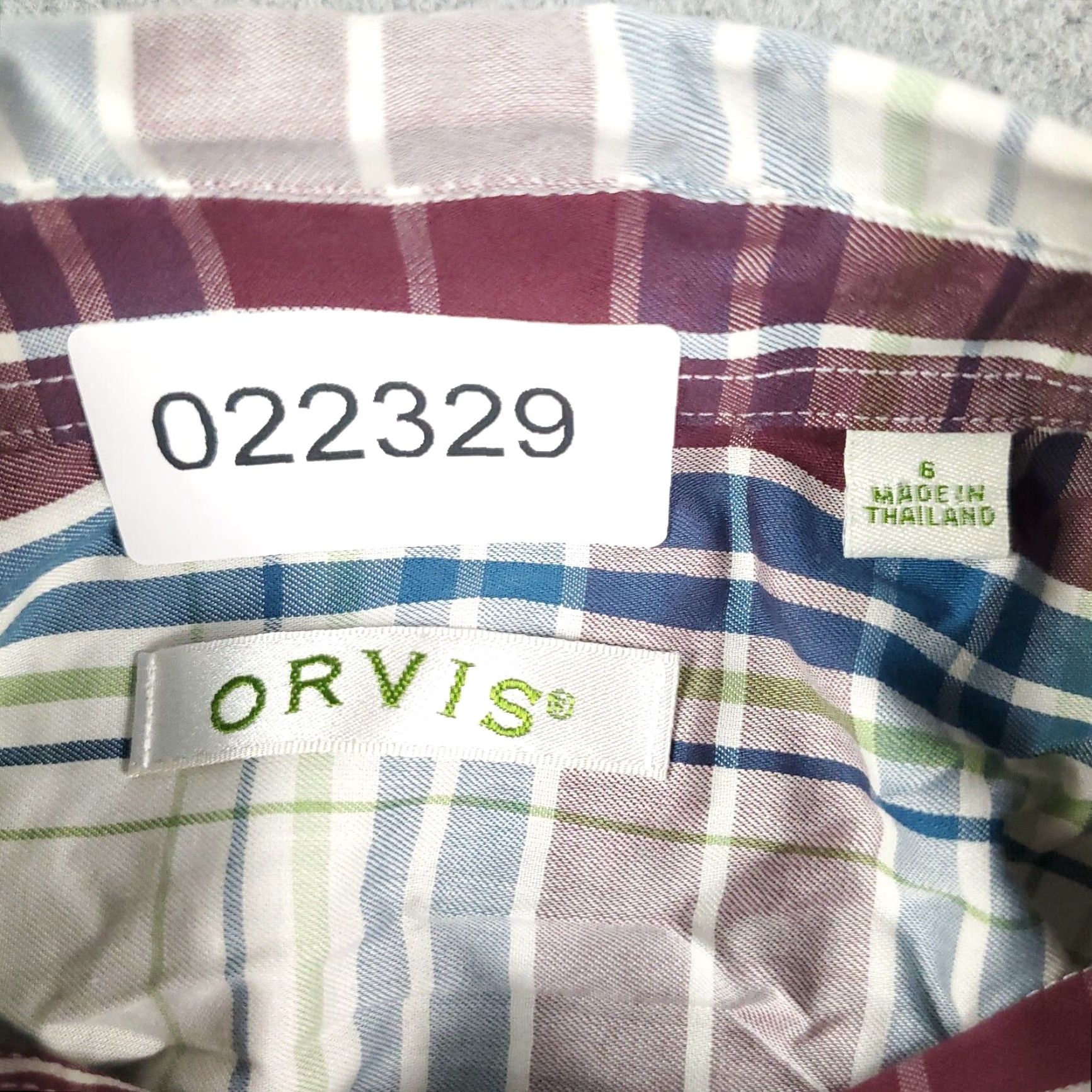 Orvis Orvis Women's Button-Up Shirt Size 6 Gray Blue Red Plaid Long Sleeve Casual Size M / US 6-8 / IT 42-44 - 6 Thumbnail