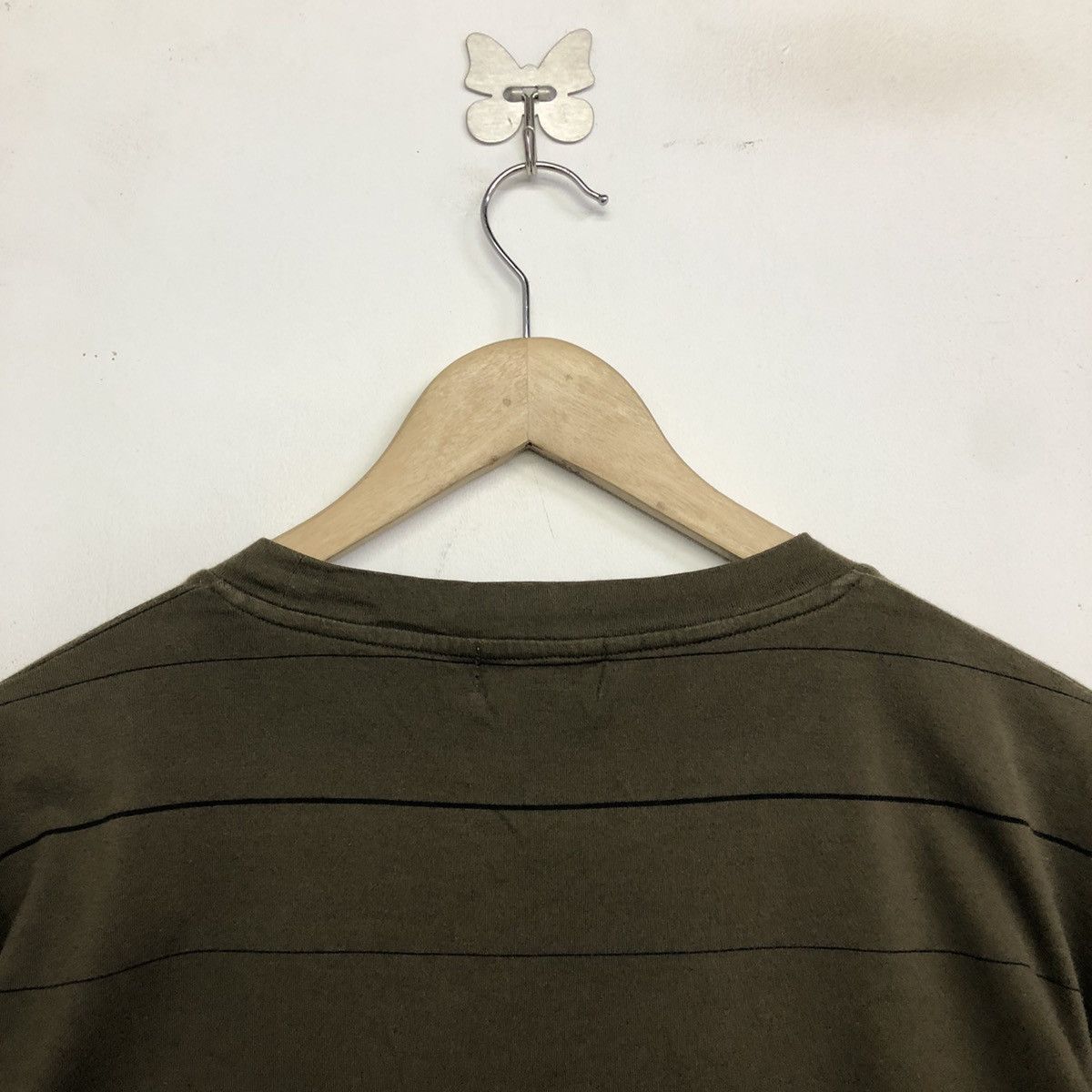 Margaret Howell Margaret Howell Olive Green Matelot Stripe Shirt Size US L / EU 52-54 / 3 - 7 Thumbnail