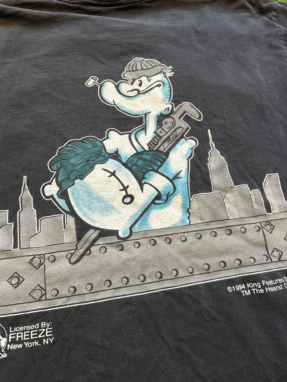 Band Tees × Tultex × Vintage Vintage 1990s Popeye Men At Work tshirt Size US XL / EU 56 / 4 - 5 Thumbnail
