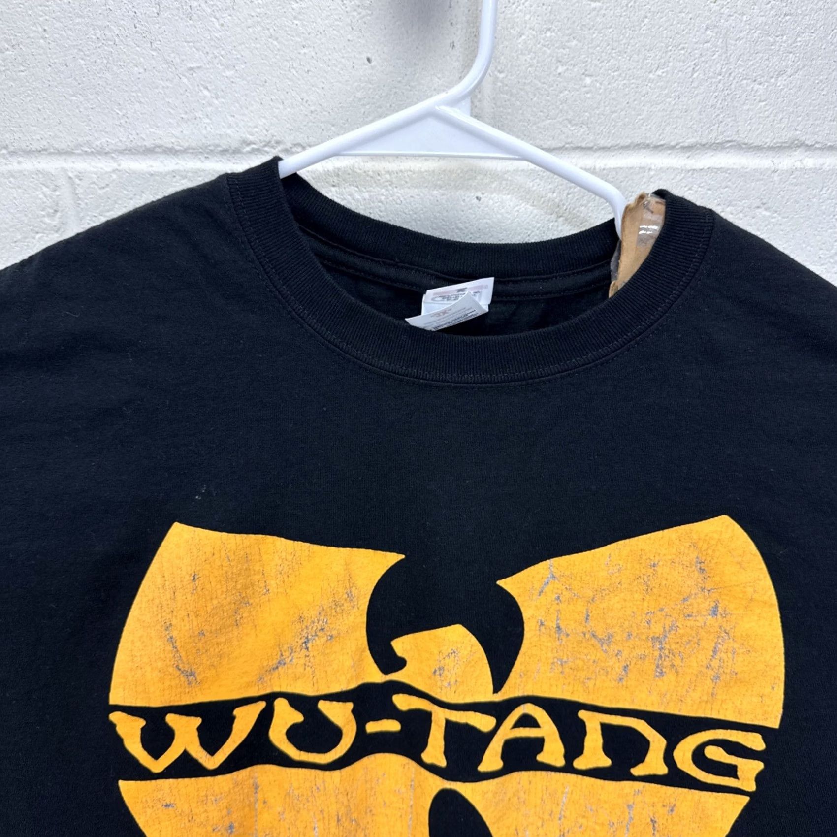 Anvil VINTAGE Wu Tang Clan T Shirt 3XL Rap Tee Method Tour Rage against the Machine Shirt Mens Black Cotton Crew Neck Short Sleeve Graphic Print 2000s Size US XXL / EU 58 / 5 - 4 Thumbnail