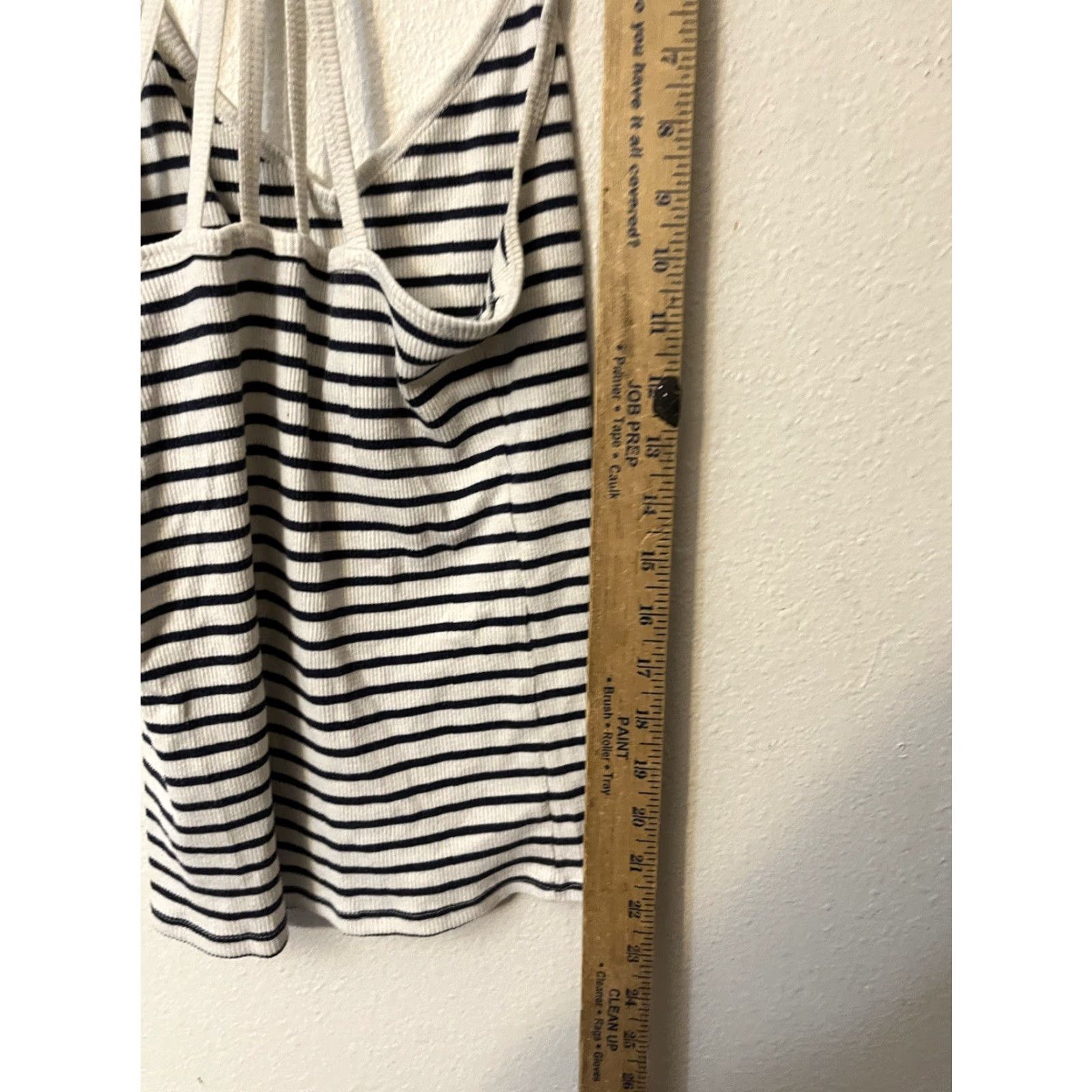 Aeropostale VINTAGE Aeropostale Tank Top Women’s Medium Sleeveless Cropped White Striped Casual Summer Size M / US 6-8 / IT 42-44 - 4 Thumbnail