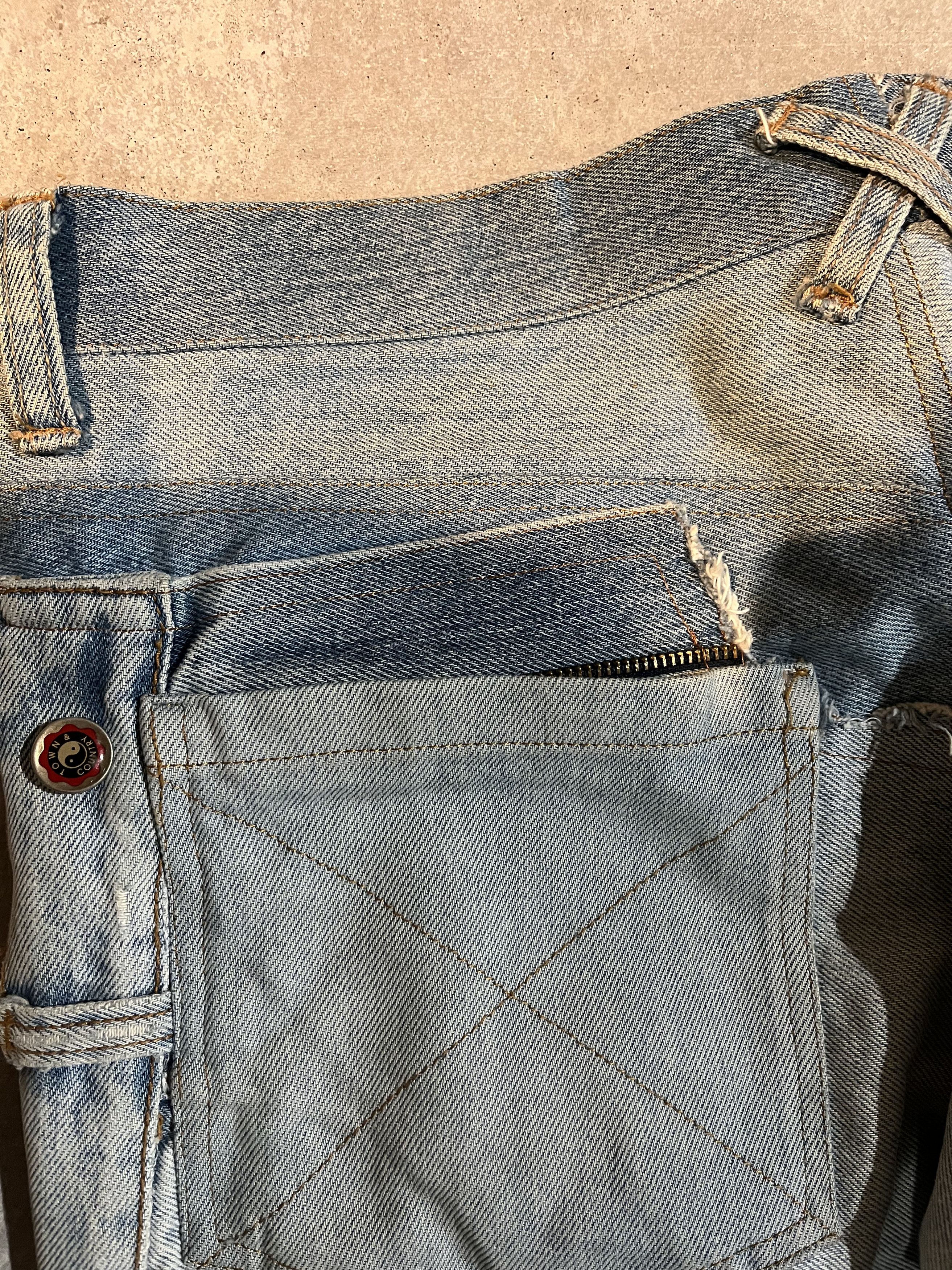 20471120 Patchwork "Star" Bondage Flare denim Size US 32 / EU 48 - 4 Thumbnail
