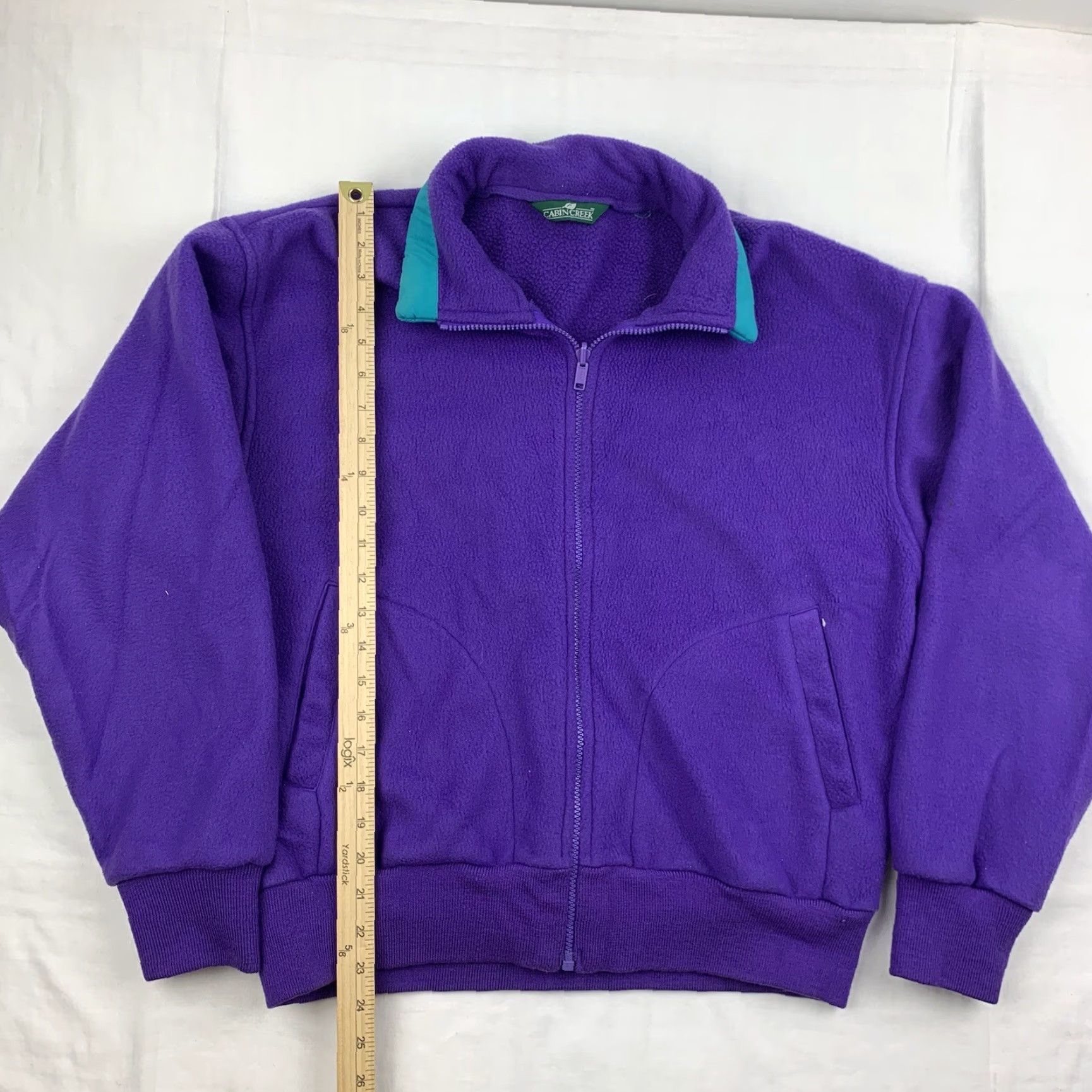 Vintage VINTAGE Cabin Creek Jacket Womens Medium Purple Fleece Full Zip Outdoors Size M / US 6-8 / IT 42-44 - 4 Thumbnail