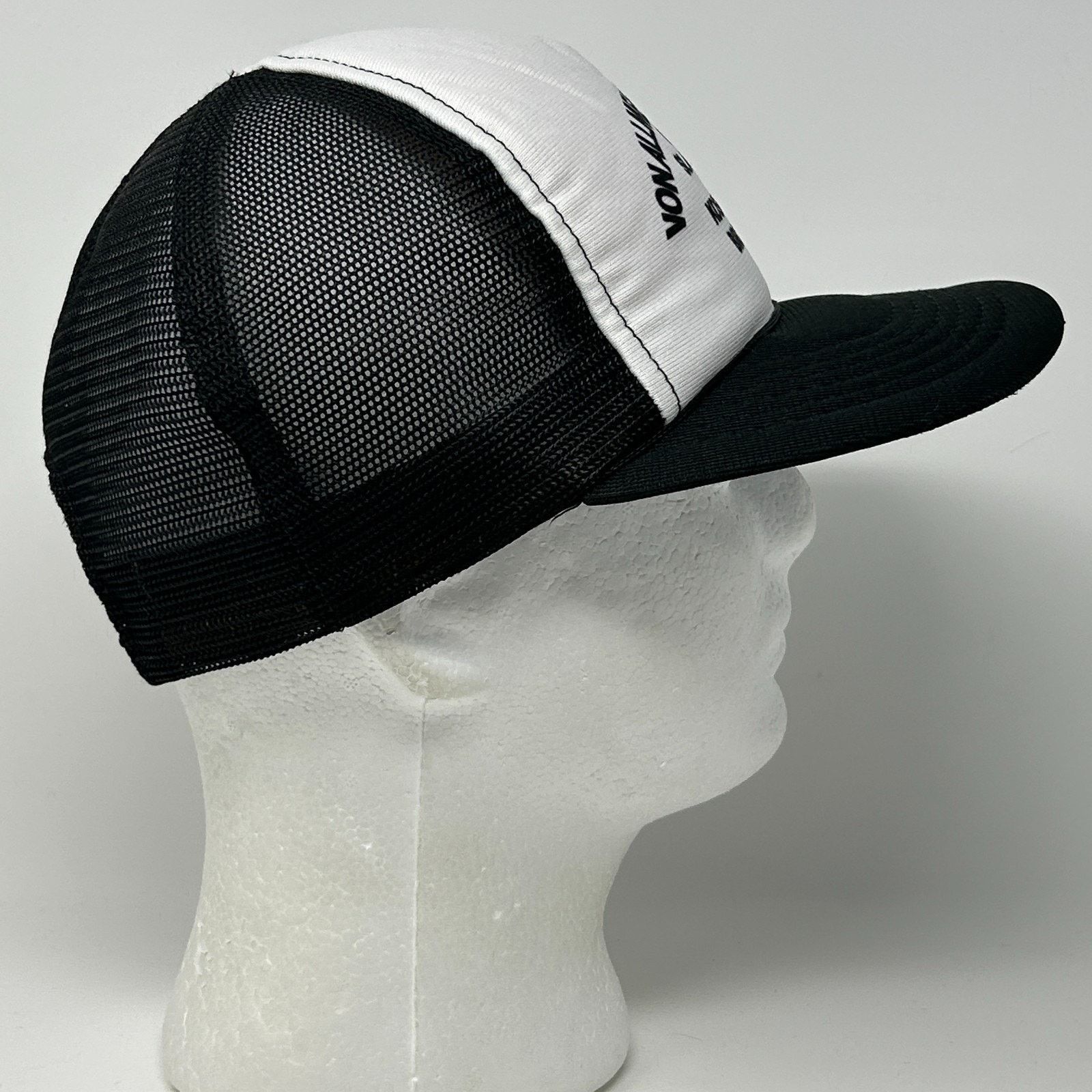 Vintage Vintage VonAllmen Processing Trucker Hat Baseball Cap Black Size ONE SIZE - 7 Thumbnail