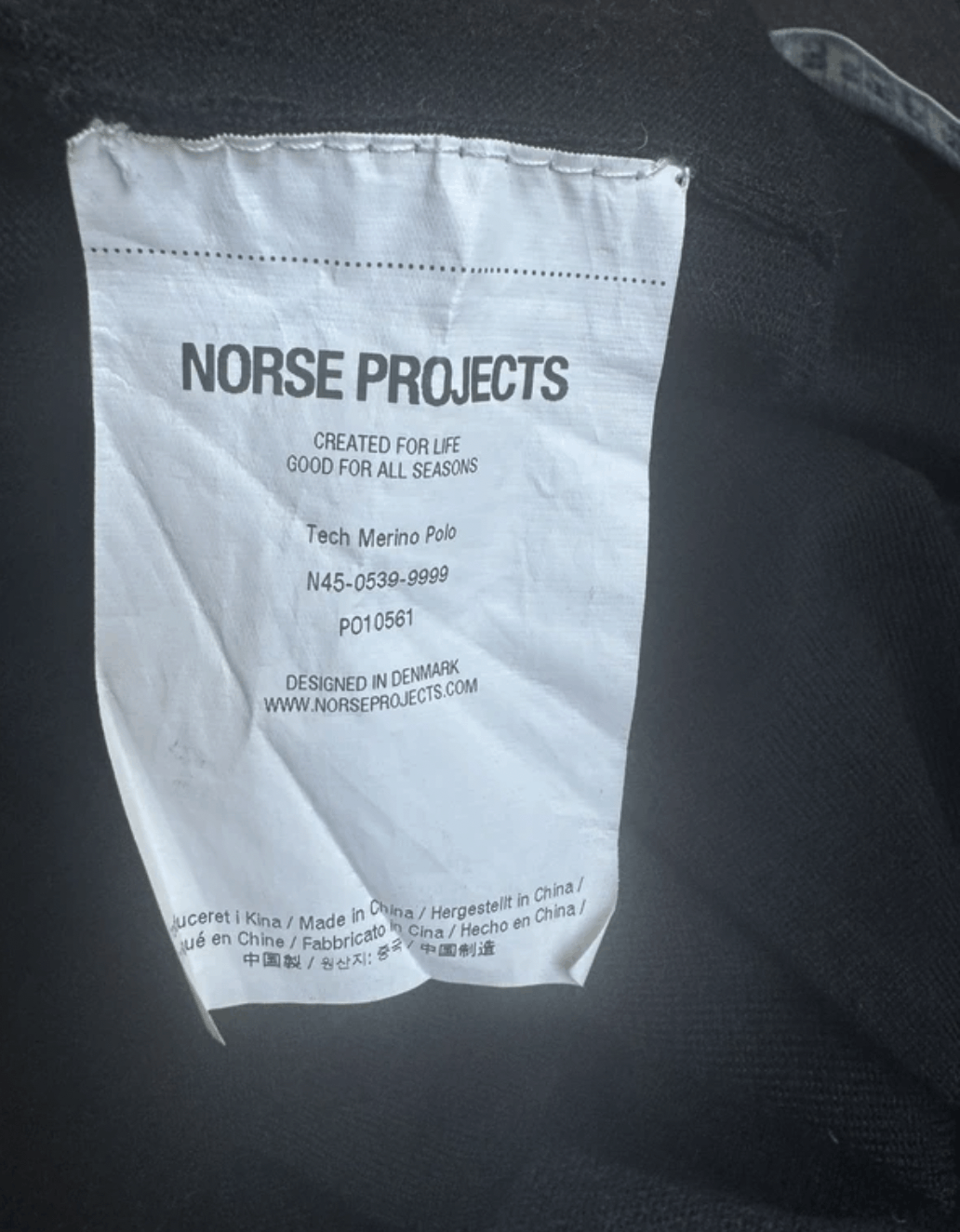 Norse Projects Norse Projects Arktisk Tech Merino Polo Size US M / EU 48-50 / 2 - 5 Thumbnail