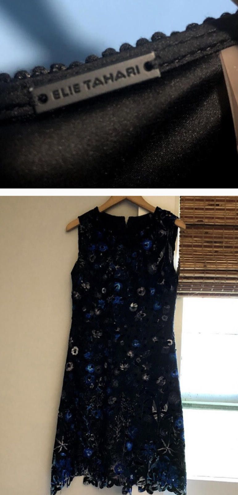Elie Tahari Elie Tahari Lace Printed Dress Sz 16 $498 Size XXL / US 16-18 / IT 52-54 - 6 Thumbnail
