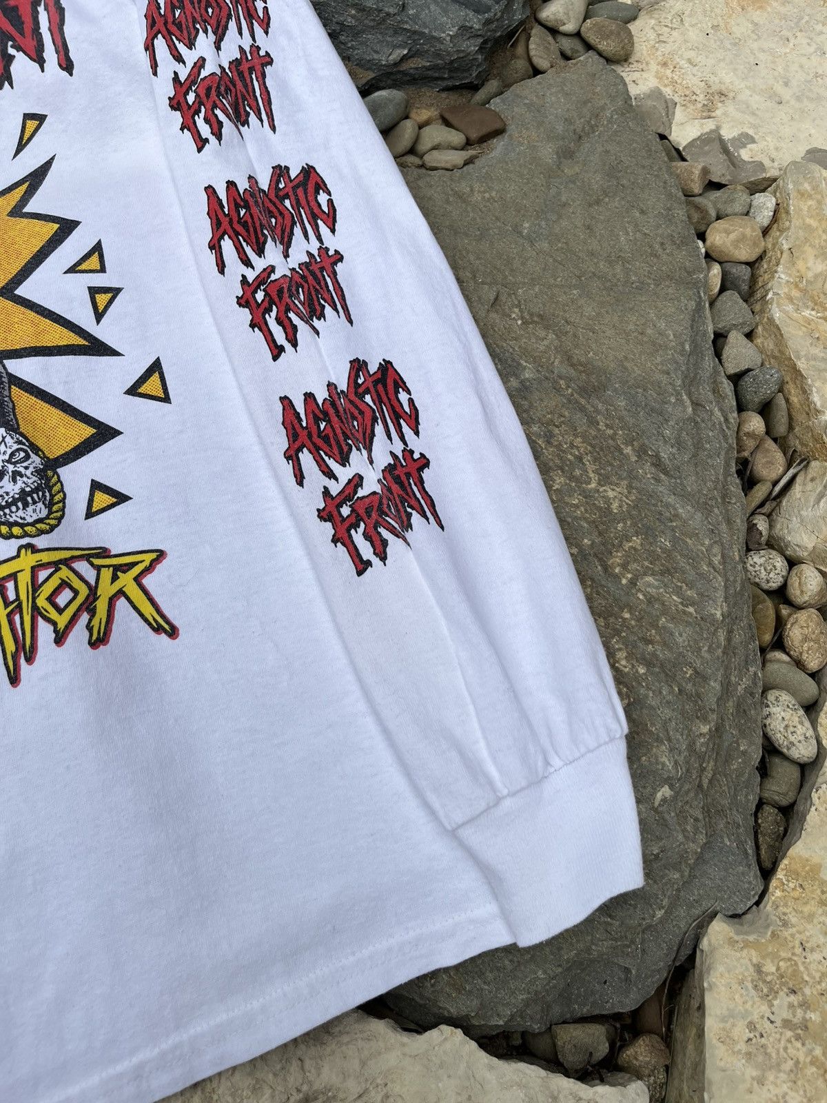 Band Tees × Vintage Vintage Agnostic Front band tee long sleeve the eliminator Size US S / EU 44-46 / 1 - 12 Thumbnail