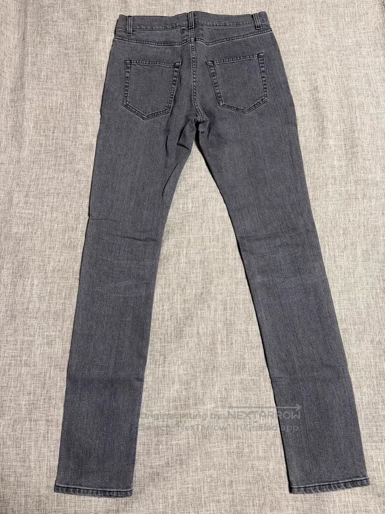 Saint Laurent Paris Saint Laurent Paris Grey Washed Distressed Jeans Size US 30 / EU 46 - 2 Thumbnail