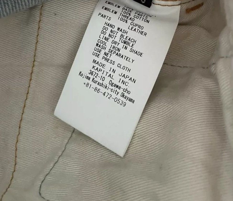 Kapital Kountry Kapital 12.5oz Denim 5P RAT Flare Patch (ZEPHYROS INSANE) Size US 36 / EU 52 - 6 Thumbnail