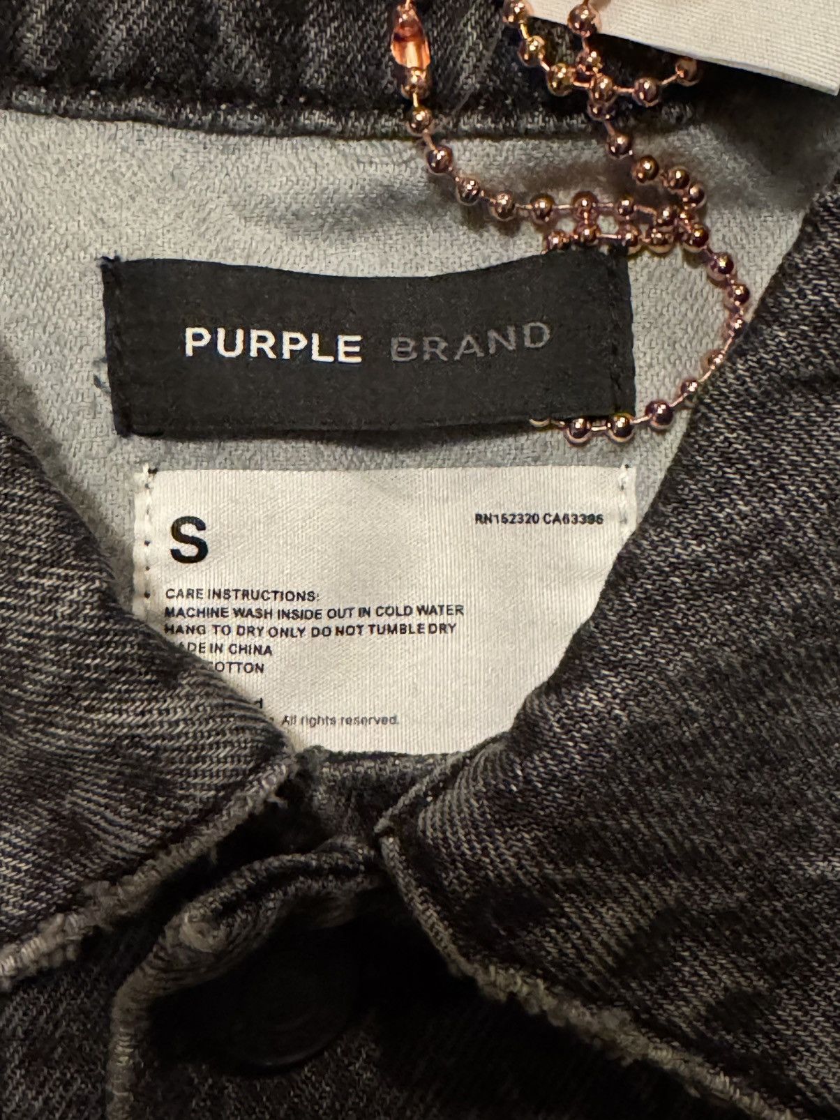 Purple Brand Purple Brand Black Embossed Monogram Denim Jacket New Size US S / EU 44-46 / 1 - 4 Thumbnail