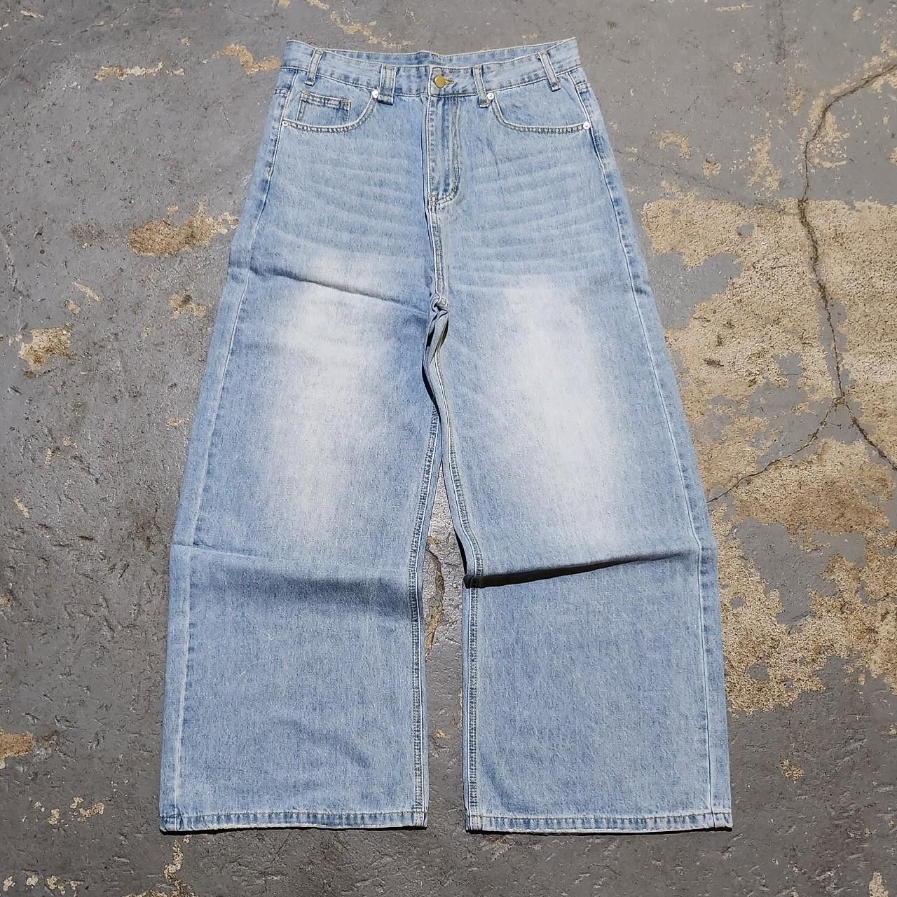 Super Baggy light wash faded jeans