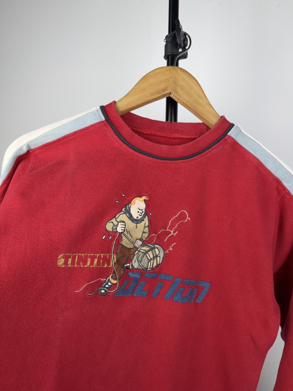 Cartoon Network × Vintage Vintage Tintin Sweatshirt – Embroidered Action Graphic Size US XS / EU 42 / 0 - 2 Thumbnail