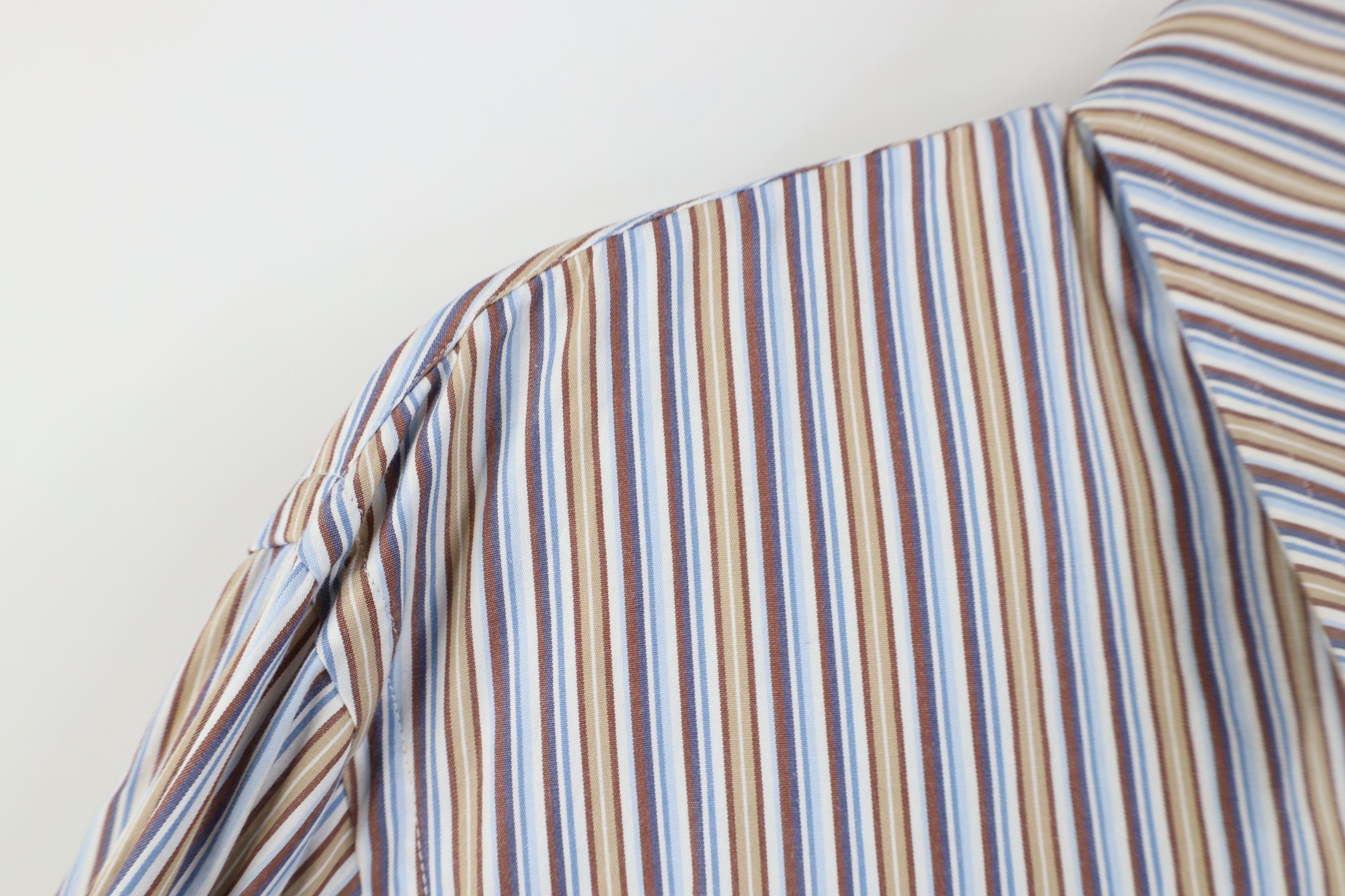 Hugo Boss Hugo Boss Color Block Collared Button Dress Shirt Cotton Size US L / EU 52-54 / 3 - 8 Thumbnail