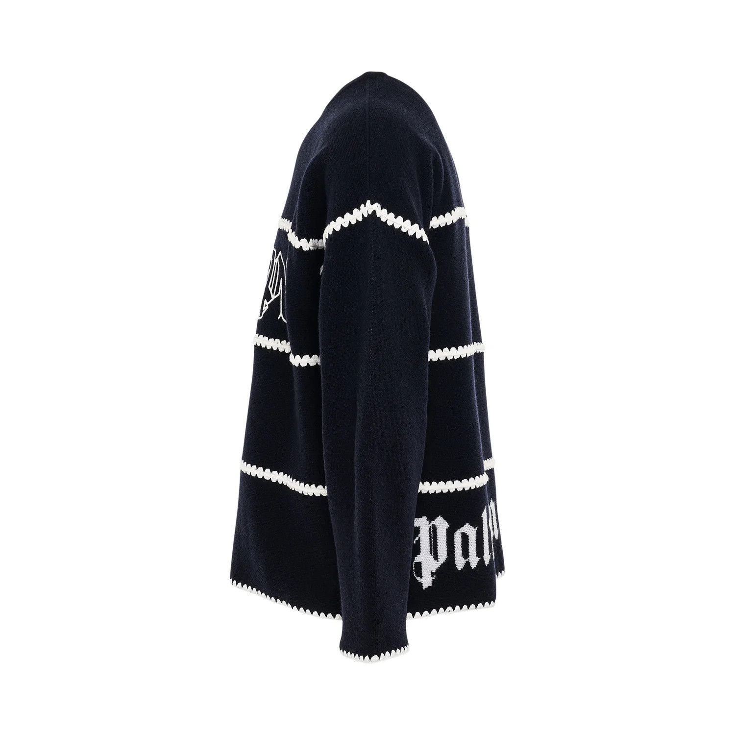 Palm Angels o1mris0824 Sweater in Navy Blue Size US L / EU 52-54 / 3 - 3 Thumbnail