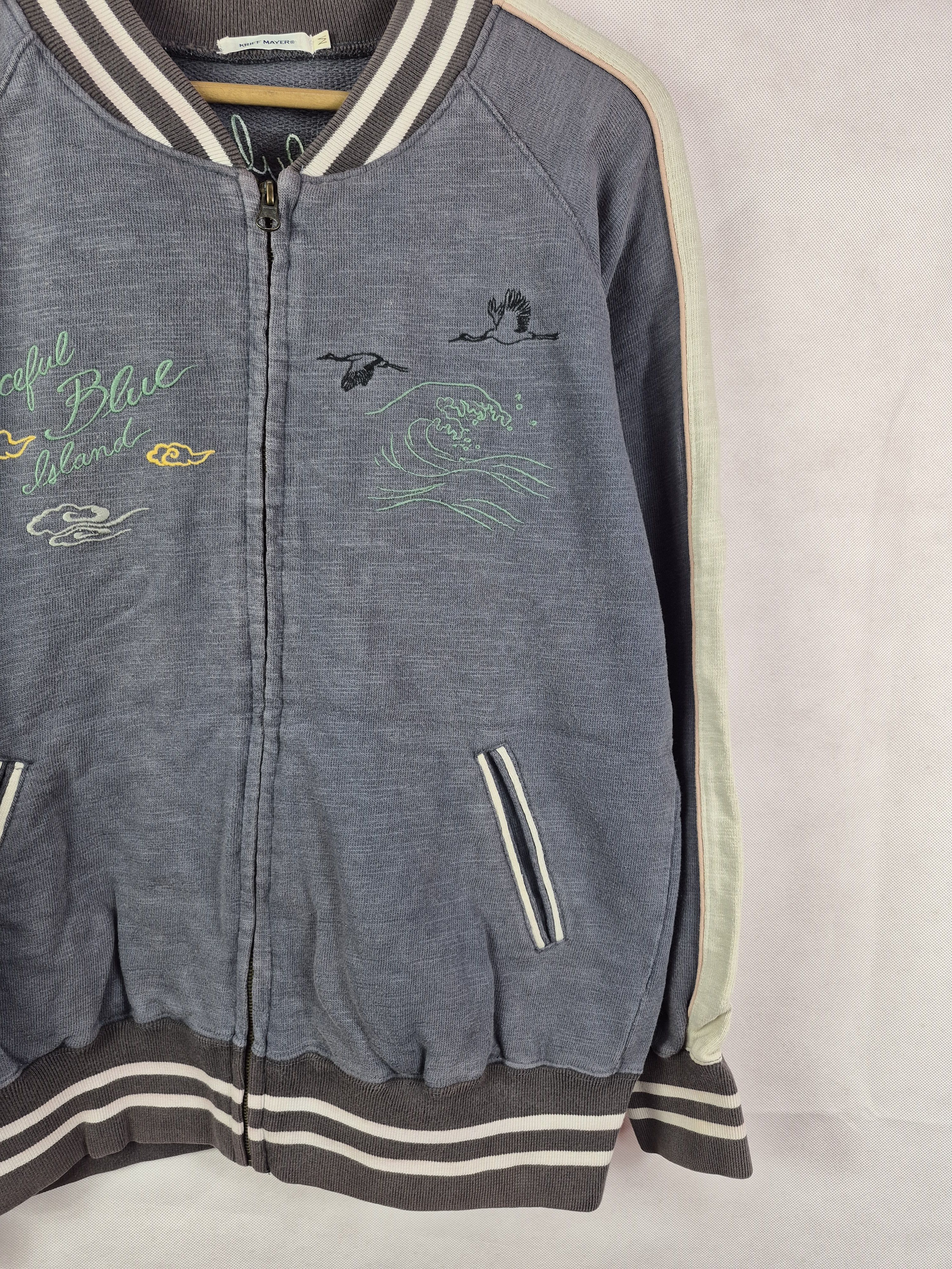 Japanese Brand 🔥 Kriff Mayer Japan Sweater Jacket Sukajan Embroided Size US M / EU 48-50 / 2 - 8 Thumbnail