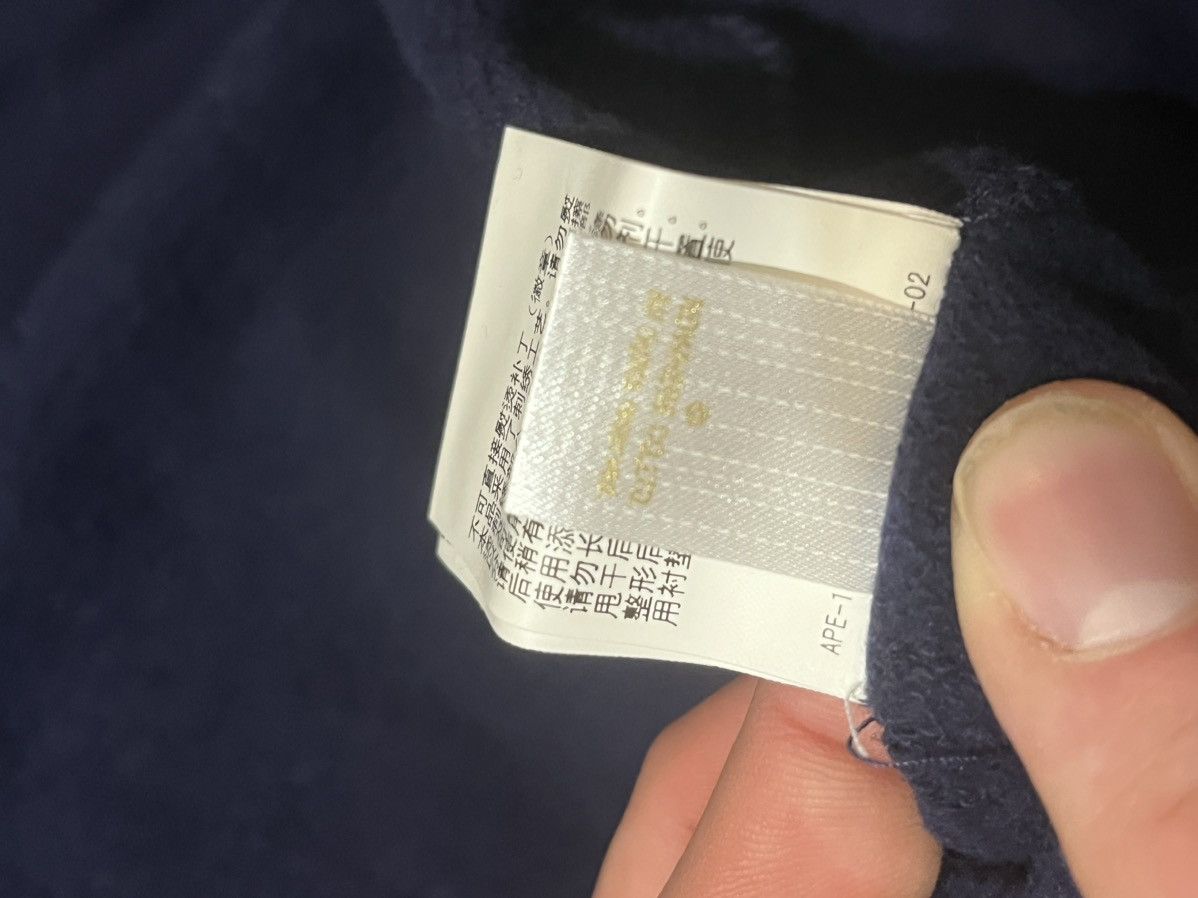 Bape Navy A Bathing Ape Relaxed Flame Head Pullover Hoodie Size US XL / EU 56 / 4 - 10 Thumbnail