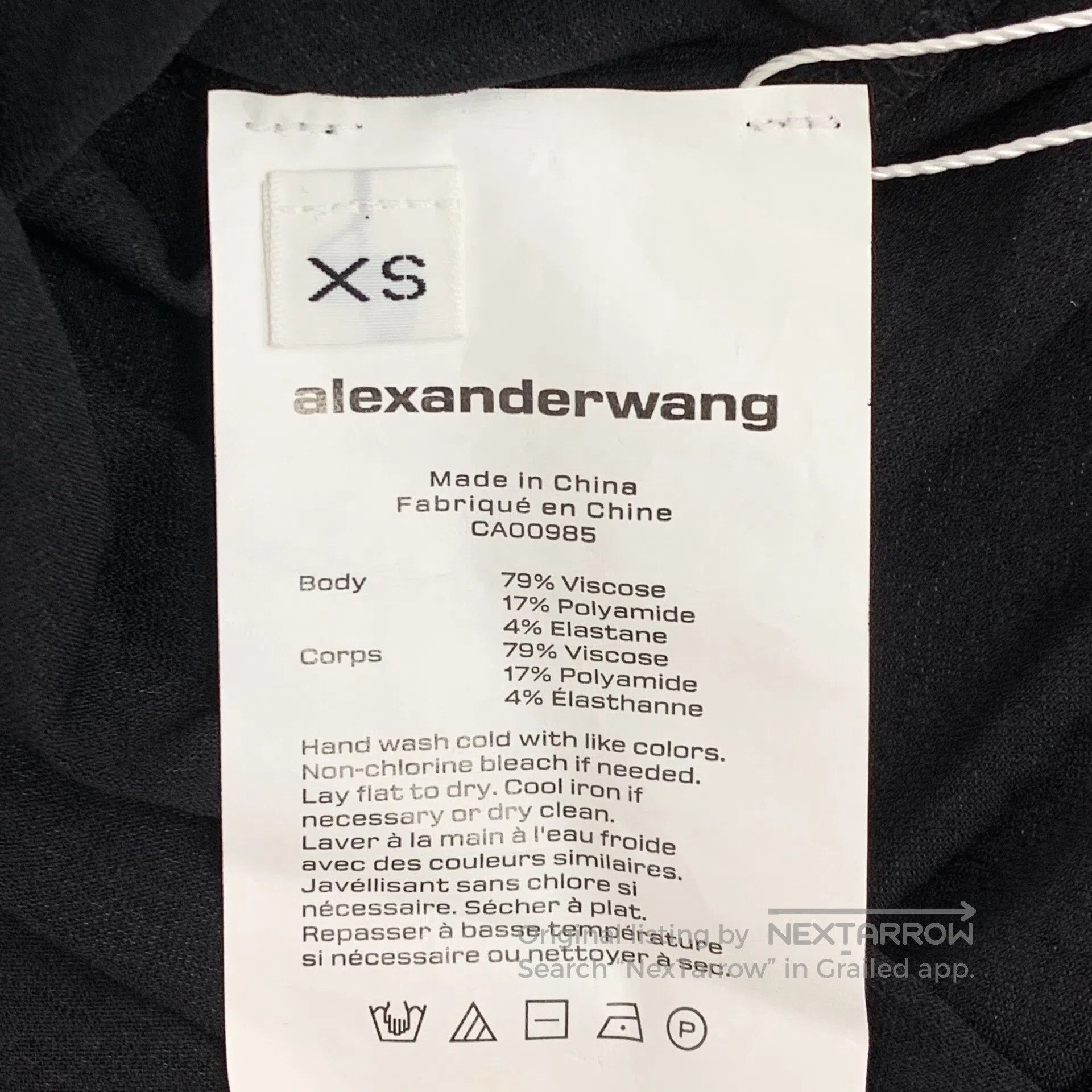 Alexander Wang Alexander Wang Black Pleated Design Round Neck Sleeveless Size XS / US 0-2 / IT 36-38 - 6 Thumbnail