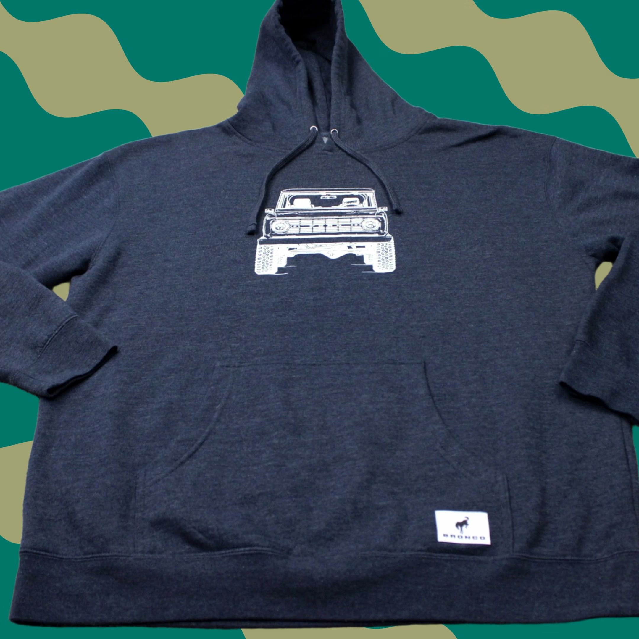 Ford Ford Bronco Hoodie Mens 2XL Blue Adventure ORX Hooded Sweatshirt Pullover Shirt Size US XXL / EU 58 / 5 - 1 Thumbnail